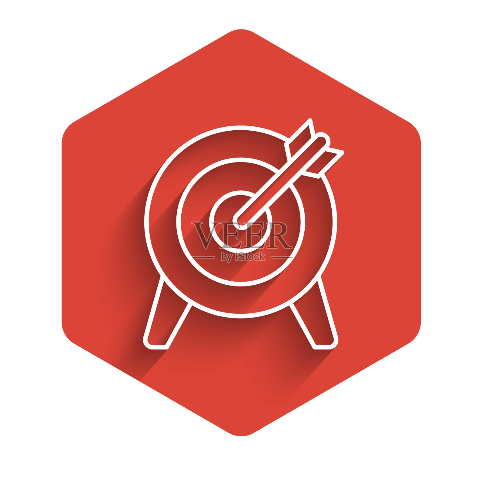 白线目标财务目标概念图标图标素材