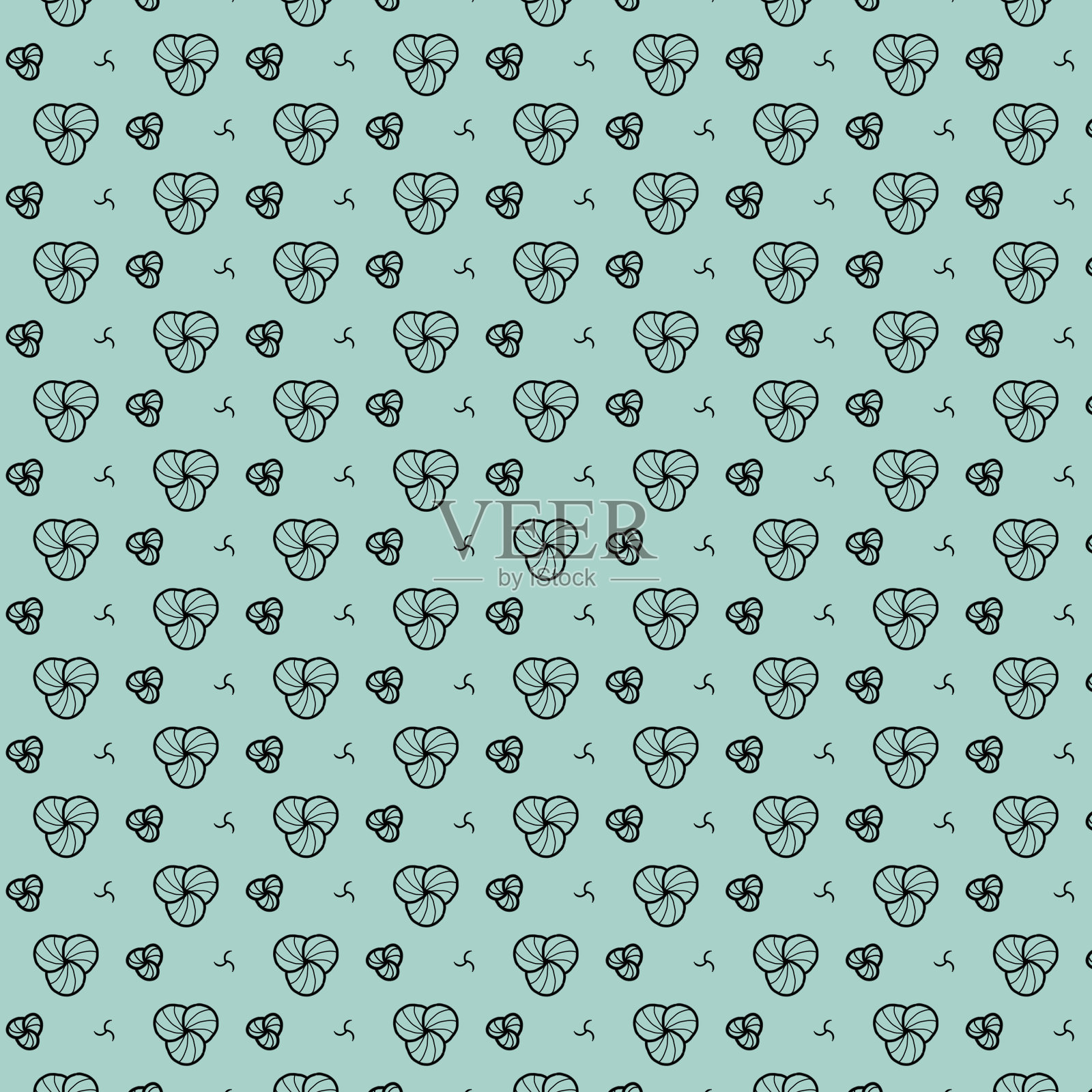 抽象背景图案无缝打印插画图片素材