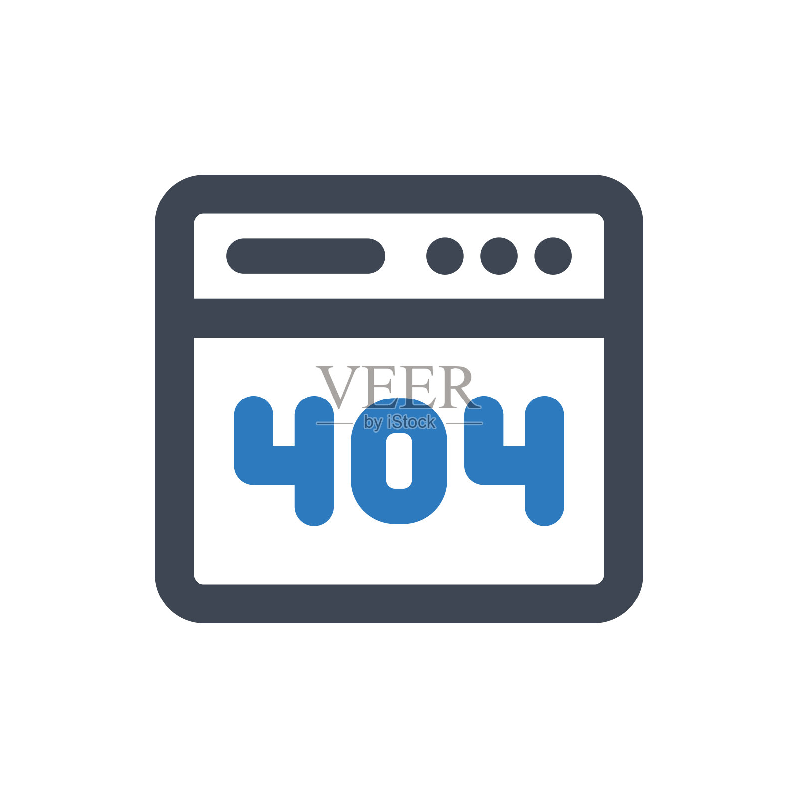 网站错误图标-矢量插图。网页，网站，错误，未找到，浏览器，互联网，网页，页面，网站，404，线，大纲，图标。插画图片素材