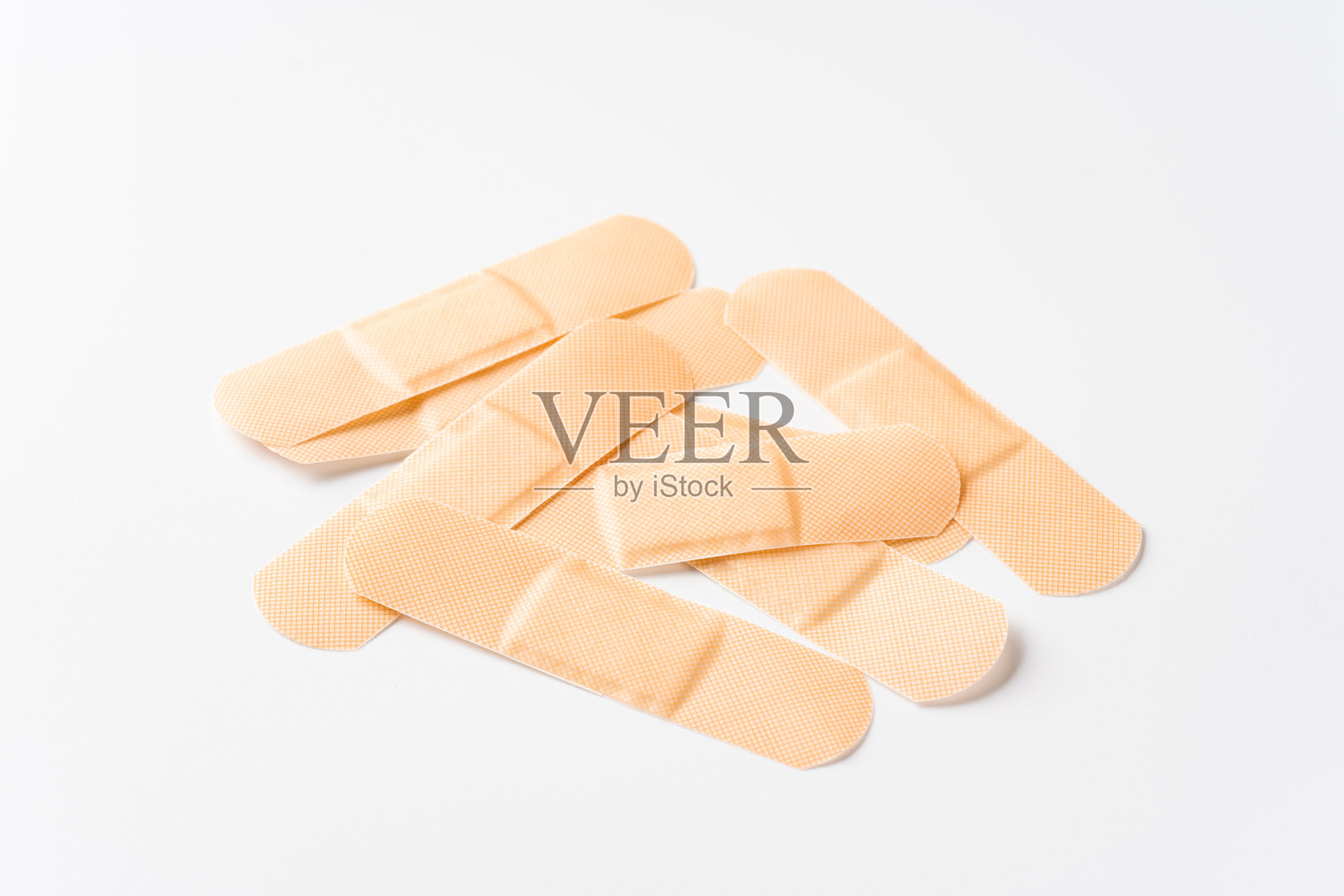 白色背景粘合剂绷带照片摄影图片