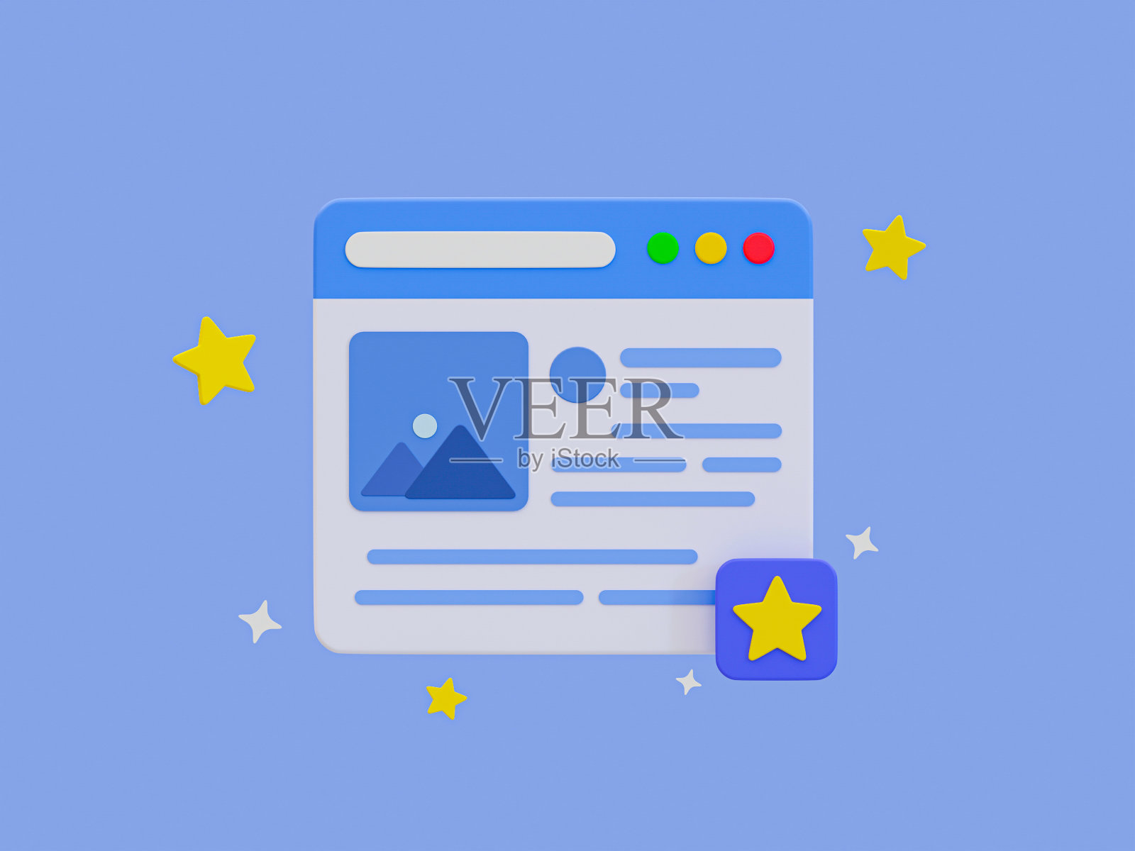 3d最小盈利博客内容。给博主现金奖励。流行的内容概念。博客页面与明星奖得主。3 d演示。照片摄影图片