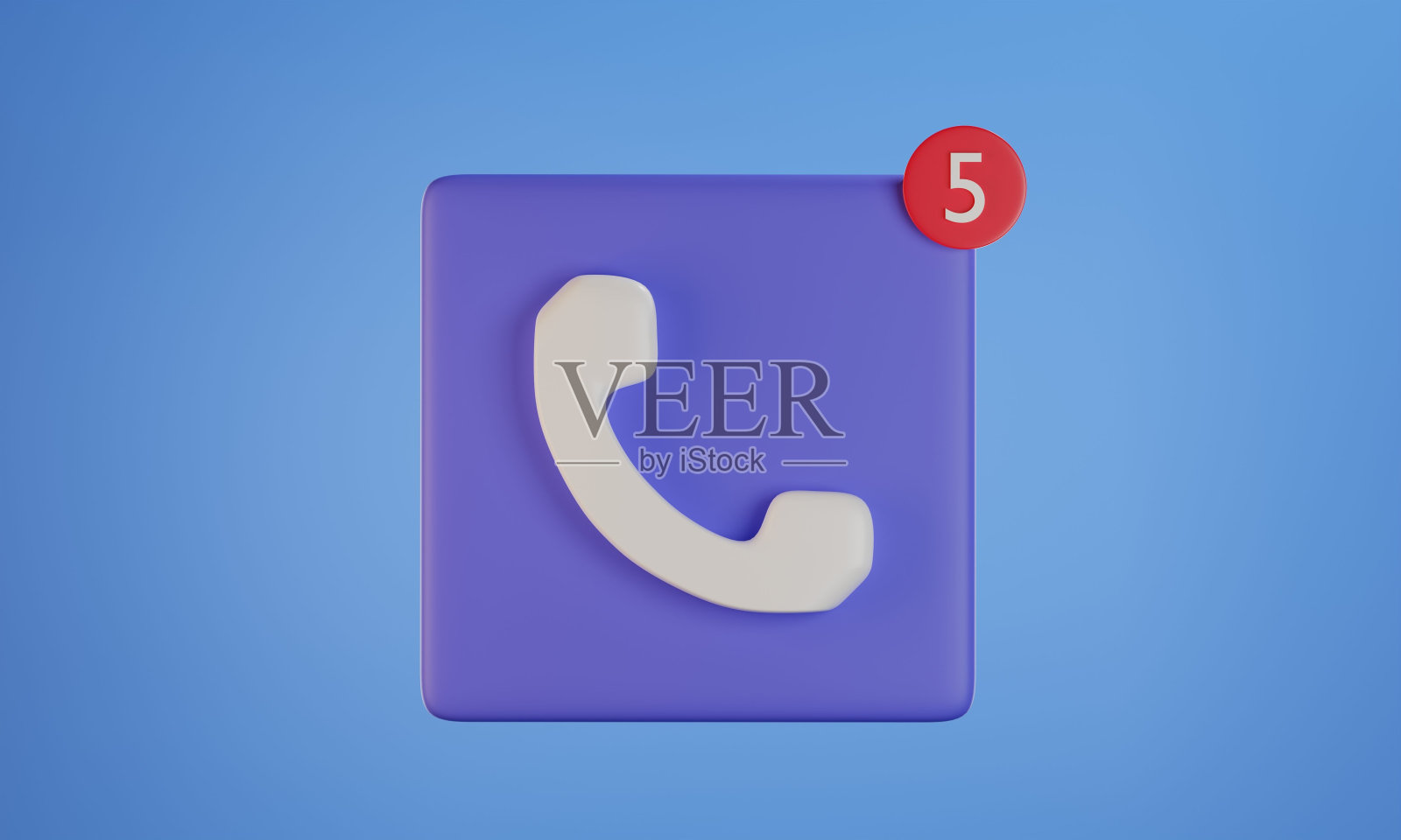 电子邮件，短信和手机呼叫通知插画图片素材