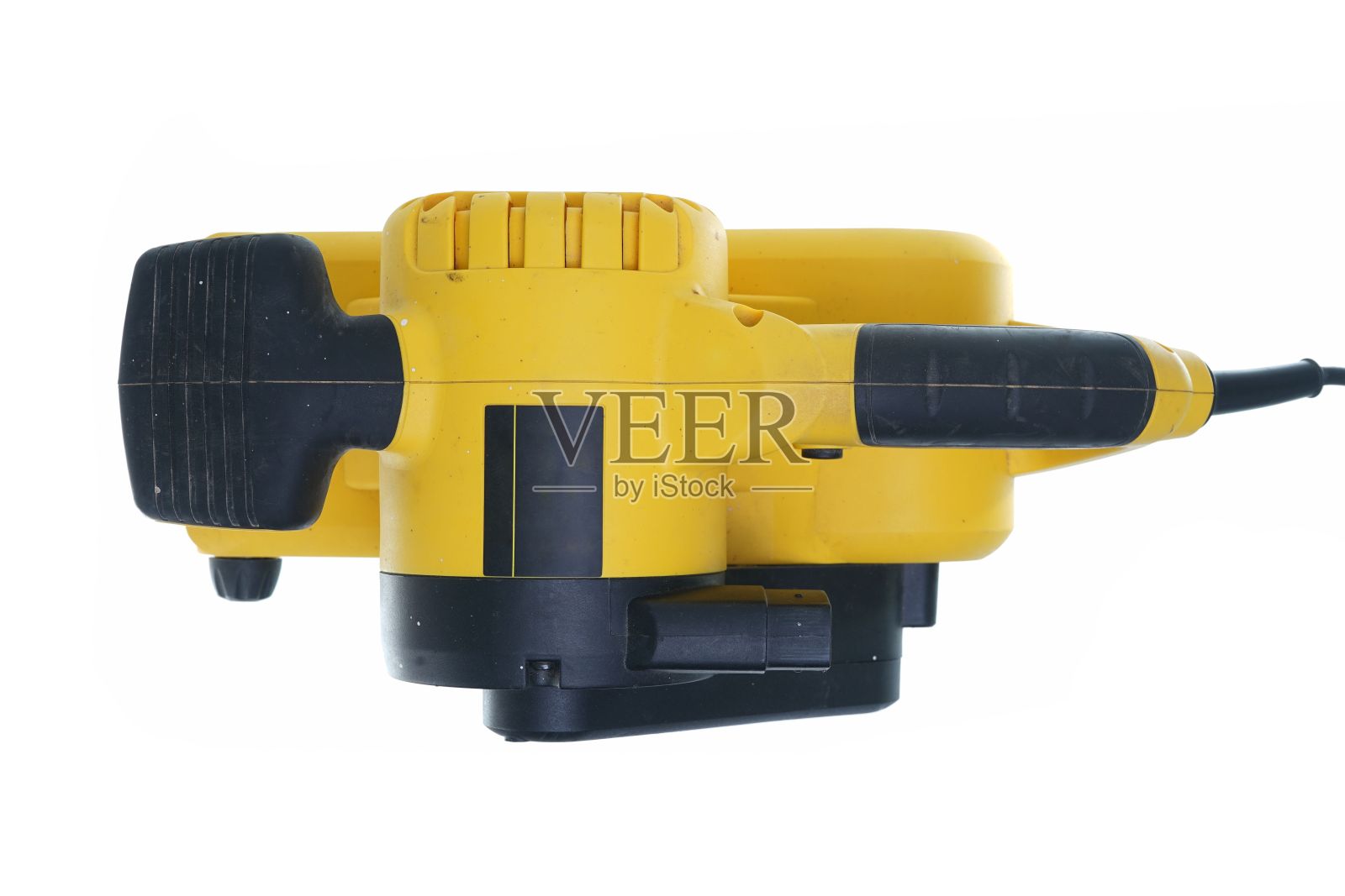 特写的带砂机孤立在一个白色背景照片摄影图片