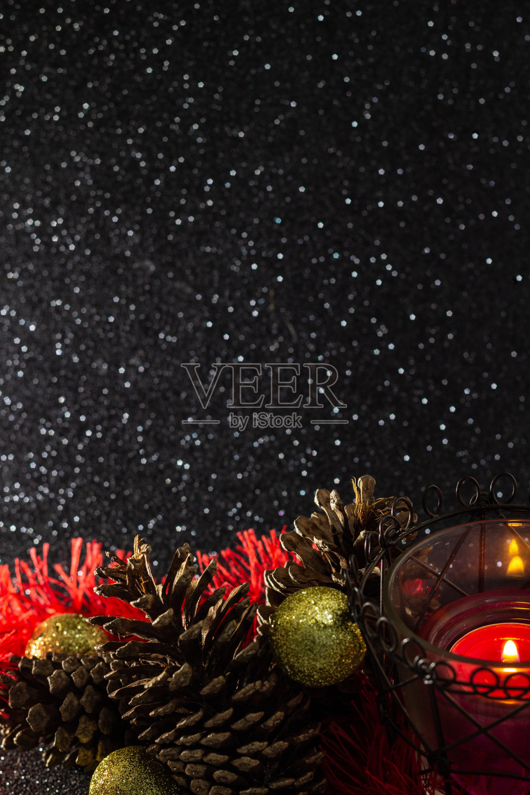 圣诞装饰品。照片摄影图片