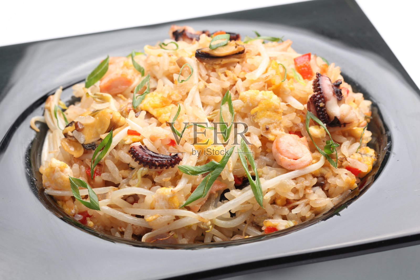 糙米——有外皮的全谷米。特写镜头。照片摄影图片