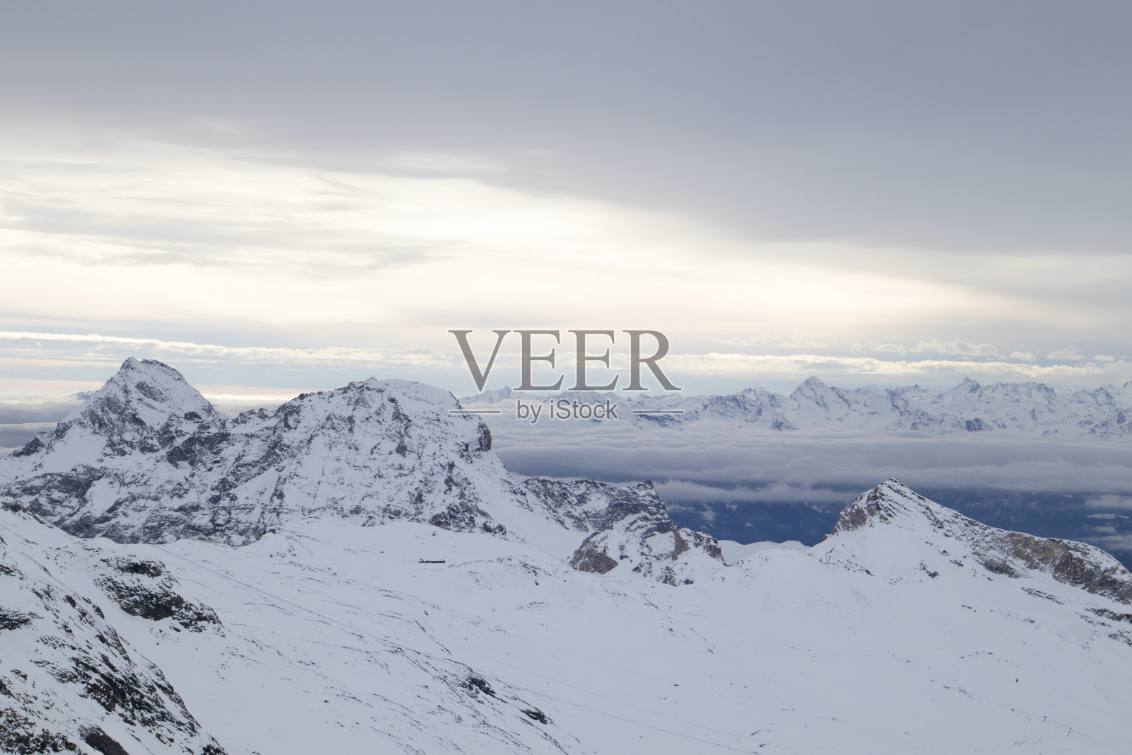 采尔马特冬季景观照片摄影图片