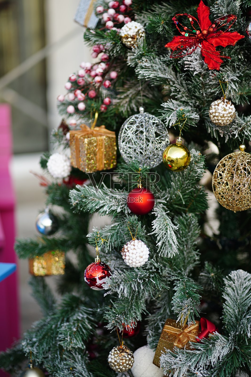 圣诞树背景照片摄影图片