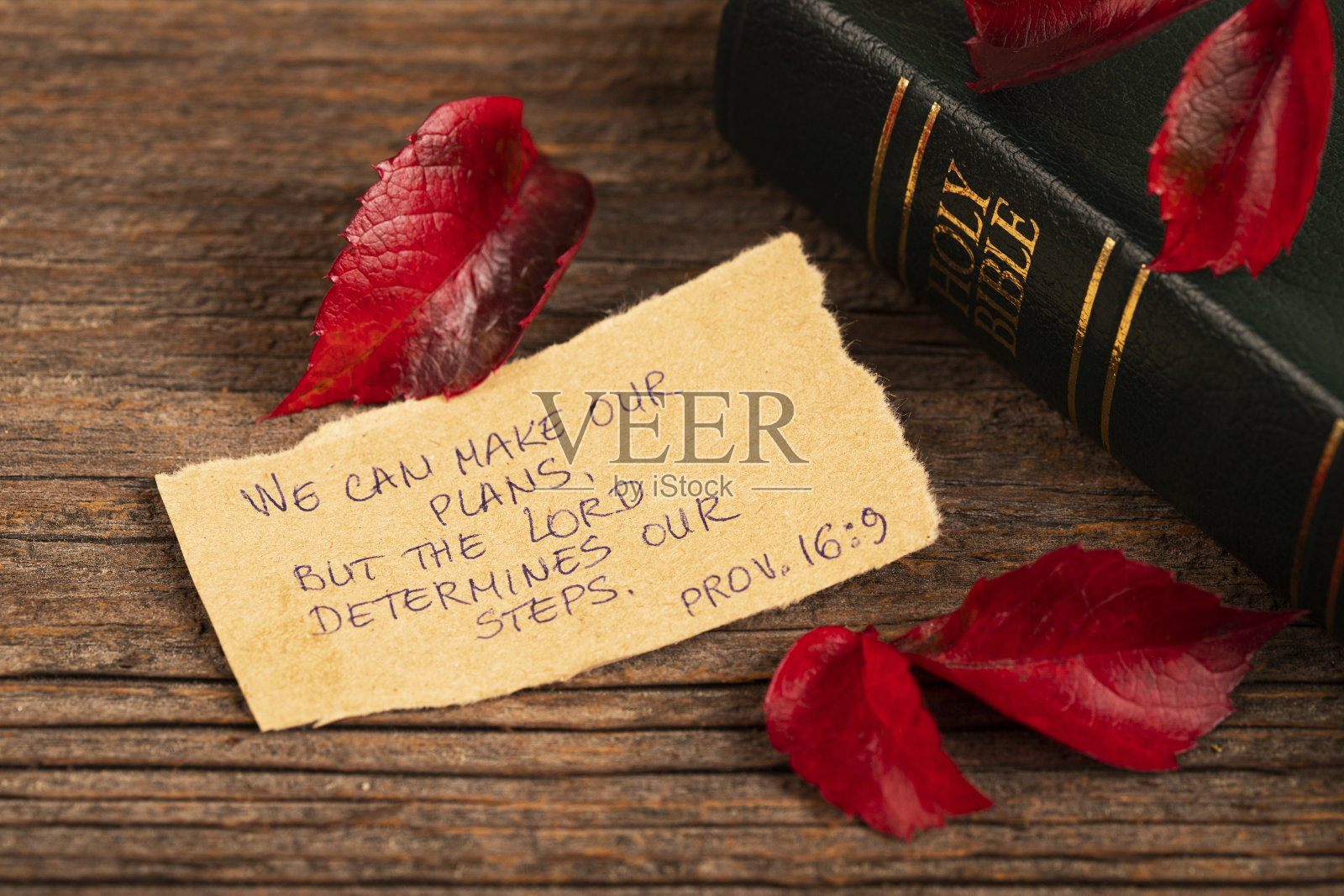 手写的圣经引用照片摄影图片