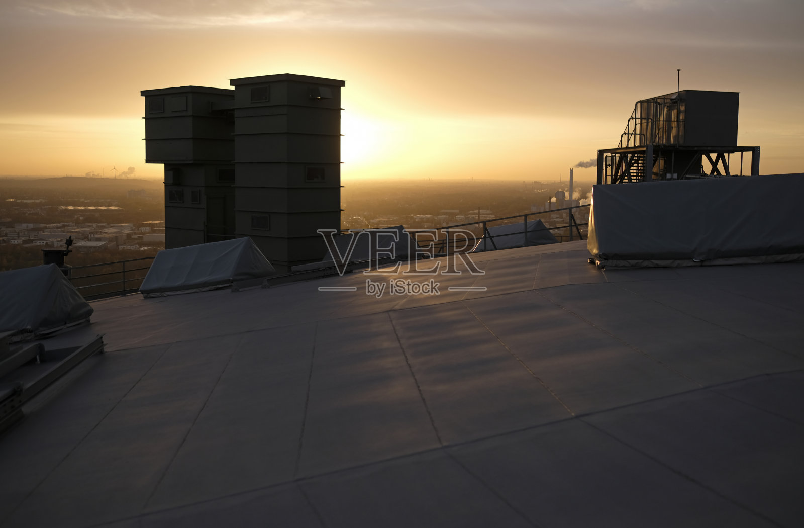 德国鲁尔区的日落照片摄影图片