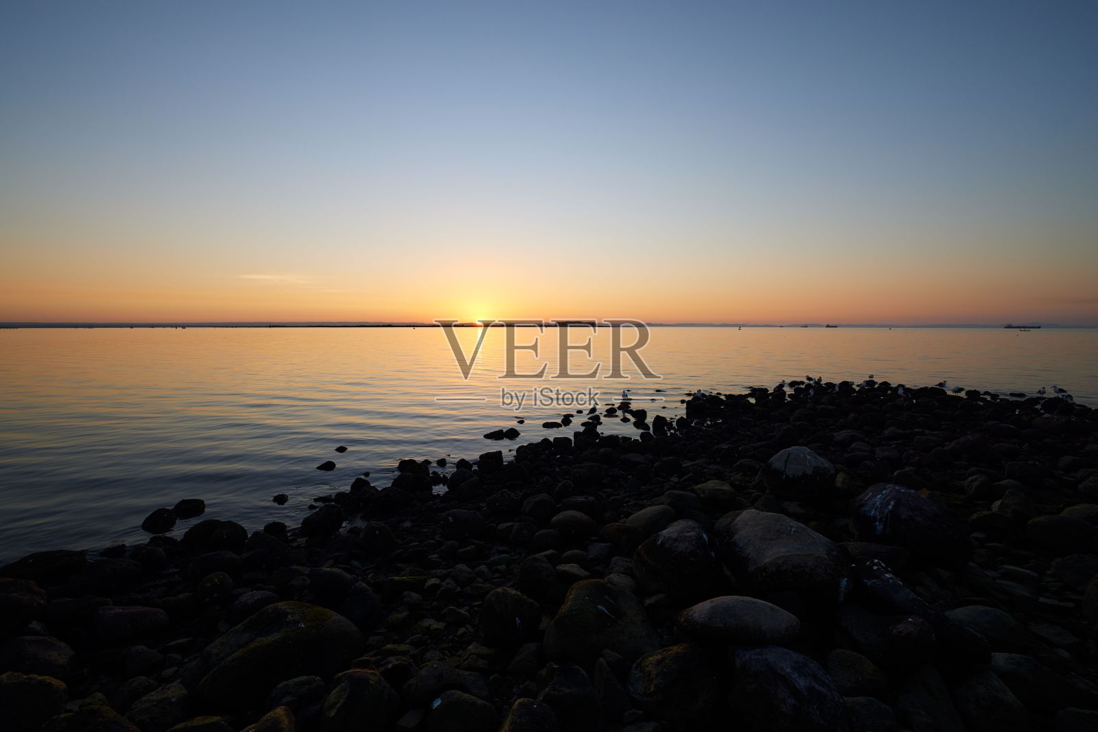 美丽的海景在风景优美的日落拉巴斯，南下加利福尼亚，墨西哥照片摄影图片