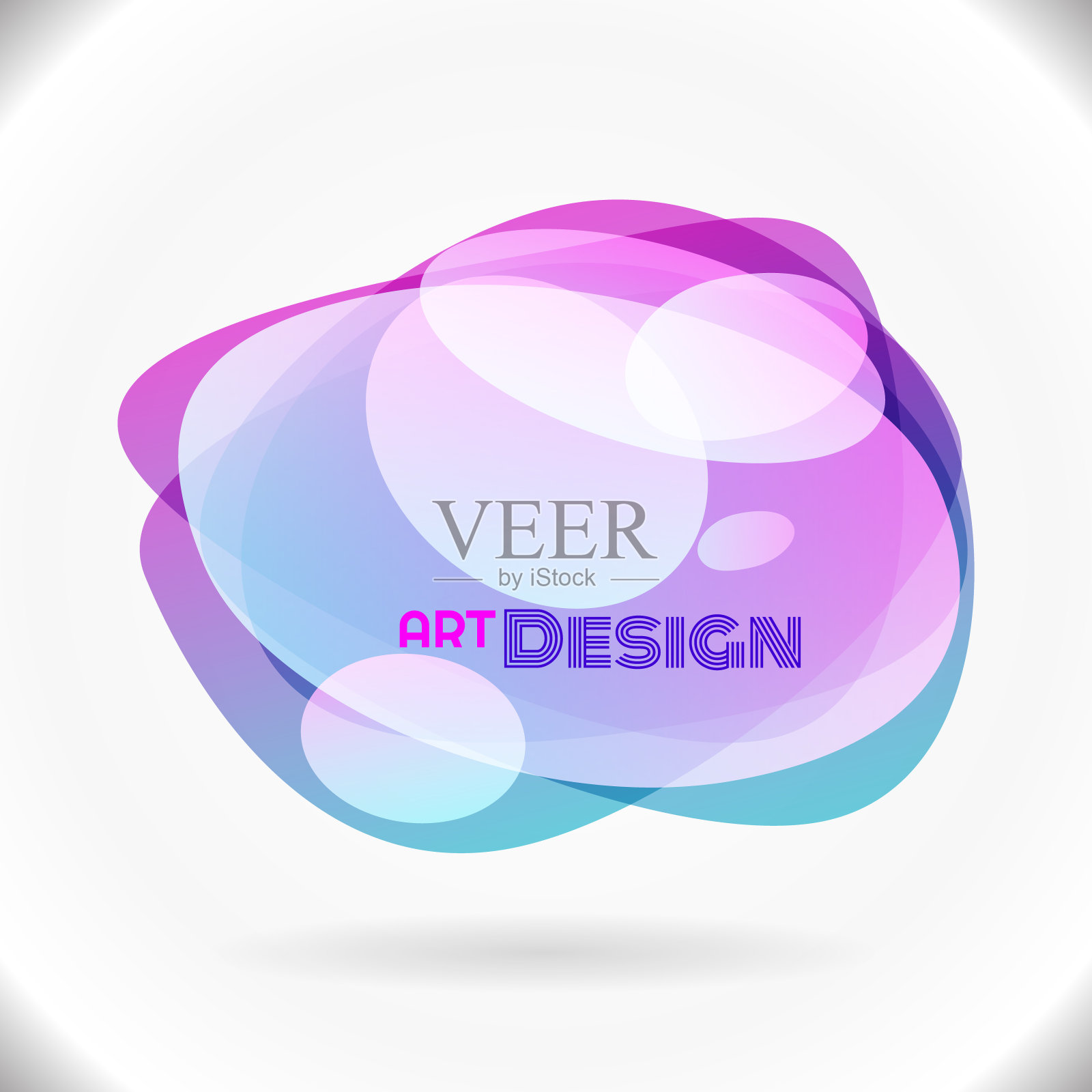 设计艺术元素。新的矢量气泡符号。美丽的未来感流体背景插画图片素材