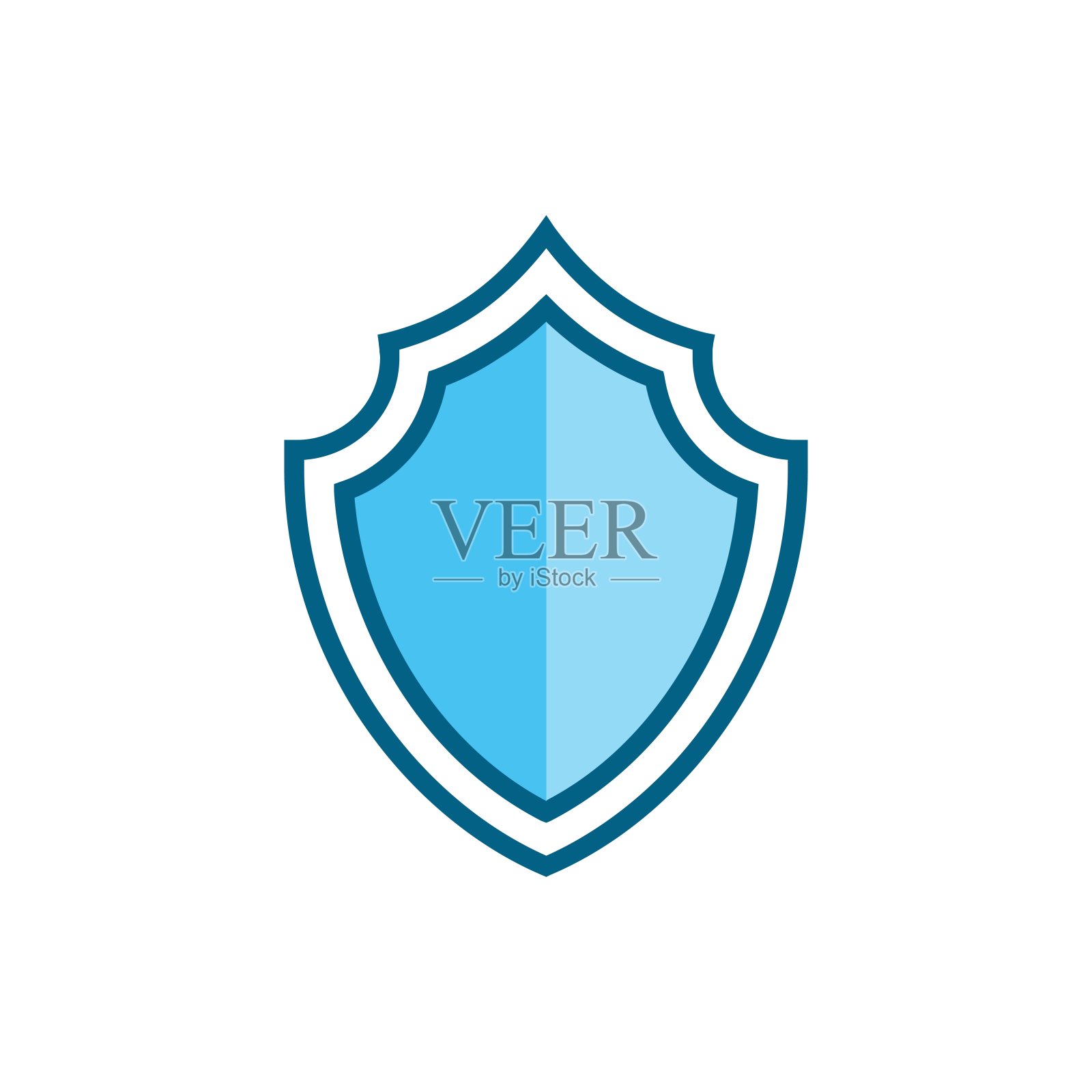 盾图标矢量设计模板插画图片素材