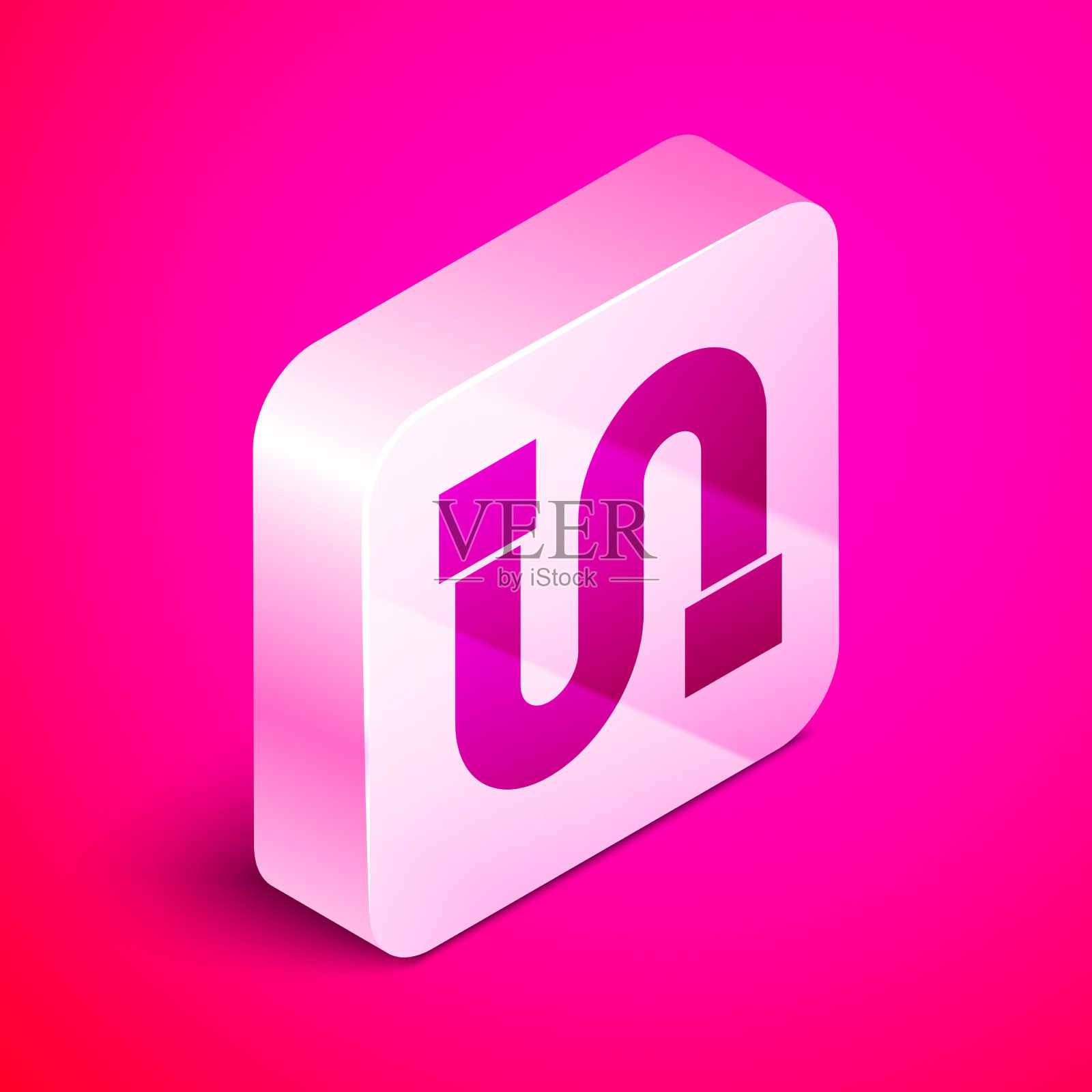 等距工业金属管图标隔离上插画图片素材