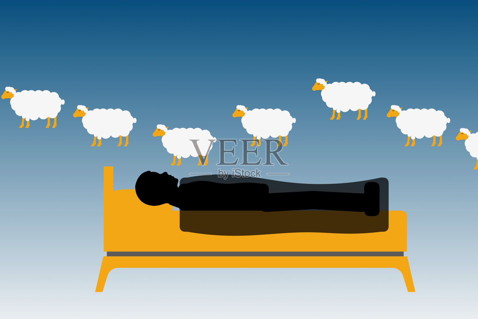 睡眠插画图片素材