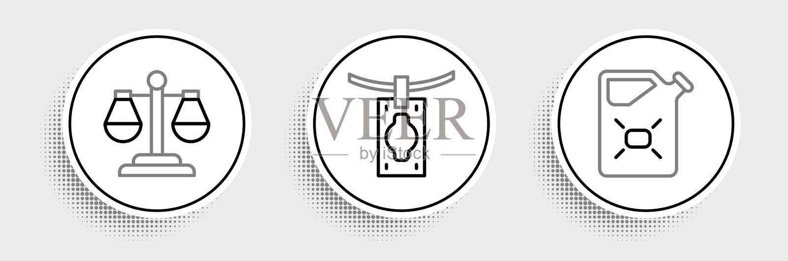 设置线筒燃料衡正义和图标素材