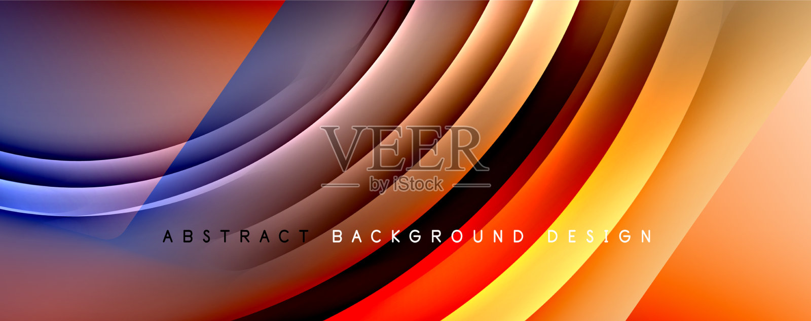 动态潮流简单的流体色渐变插画图片素材