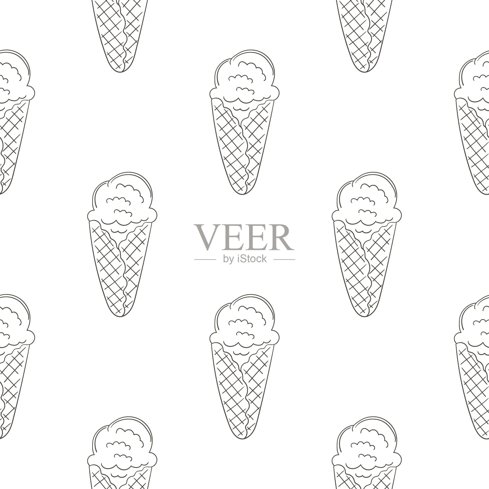 着色无缝图案。印花布设计，纺织品，织物，墙纸设计元素图片