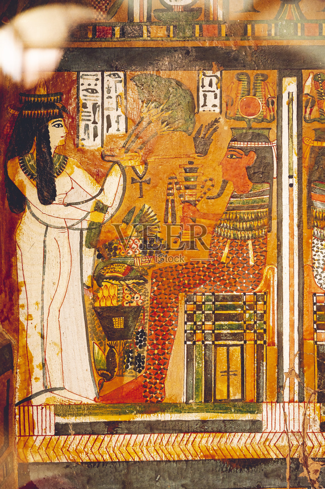 真正的埃及艺术和日光照片插画图片素材