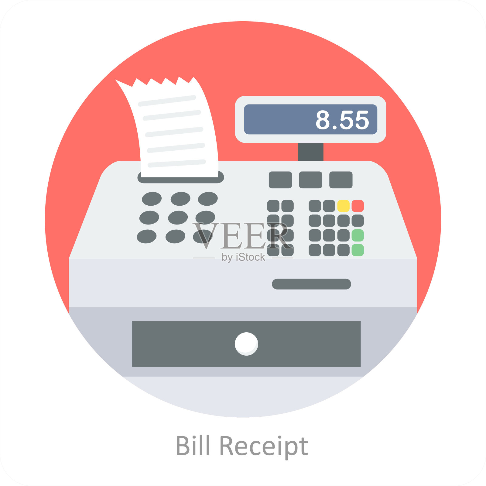 账单收据插画图片素材