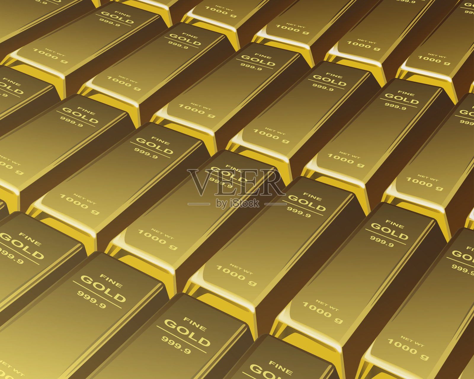 金条堆插画图片素材