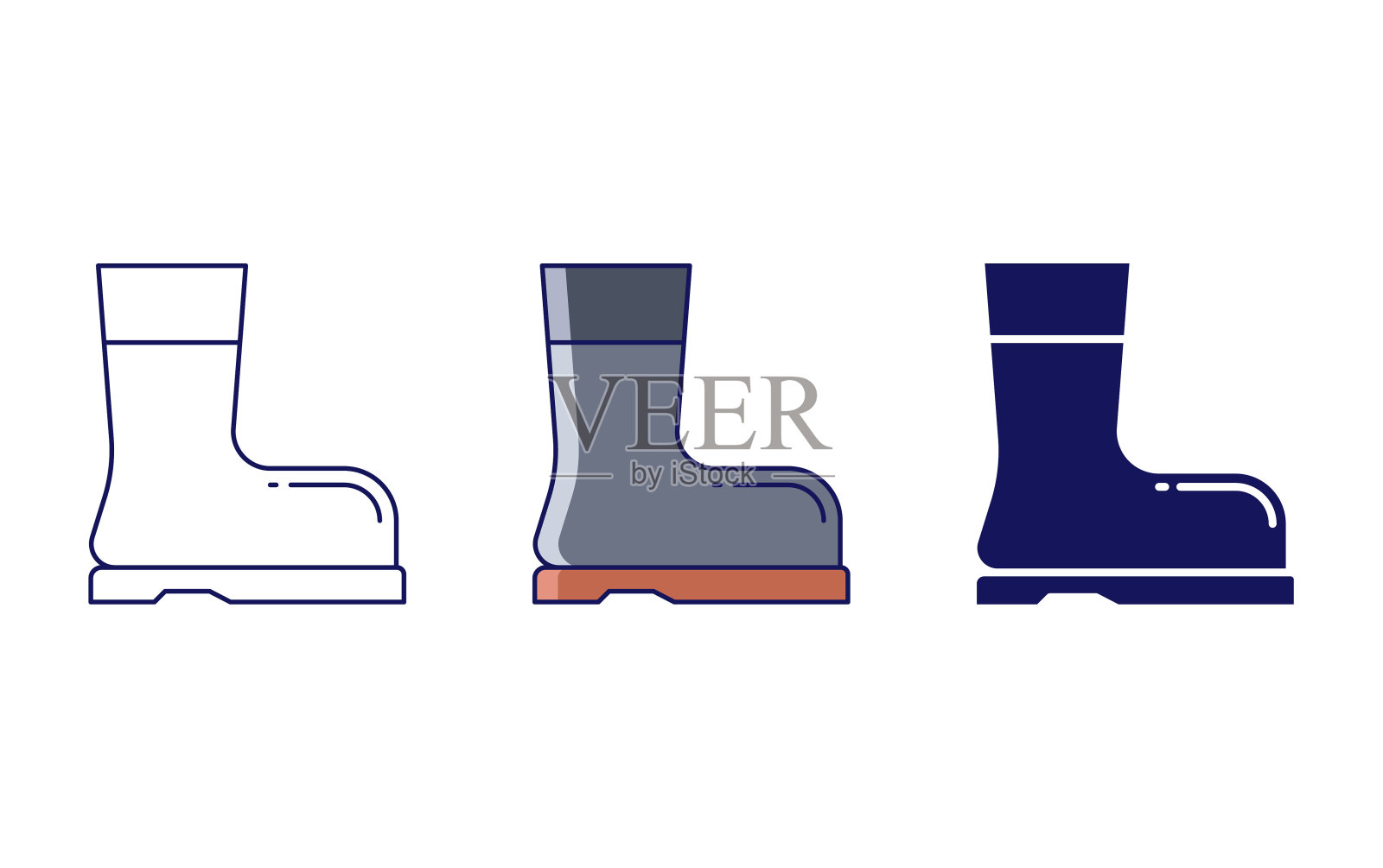 农民启动线图标隔离在白色背景，矢量插图图标素材