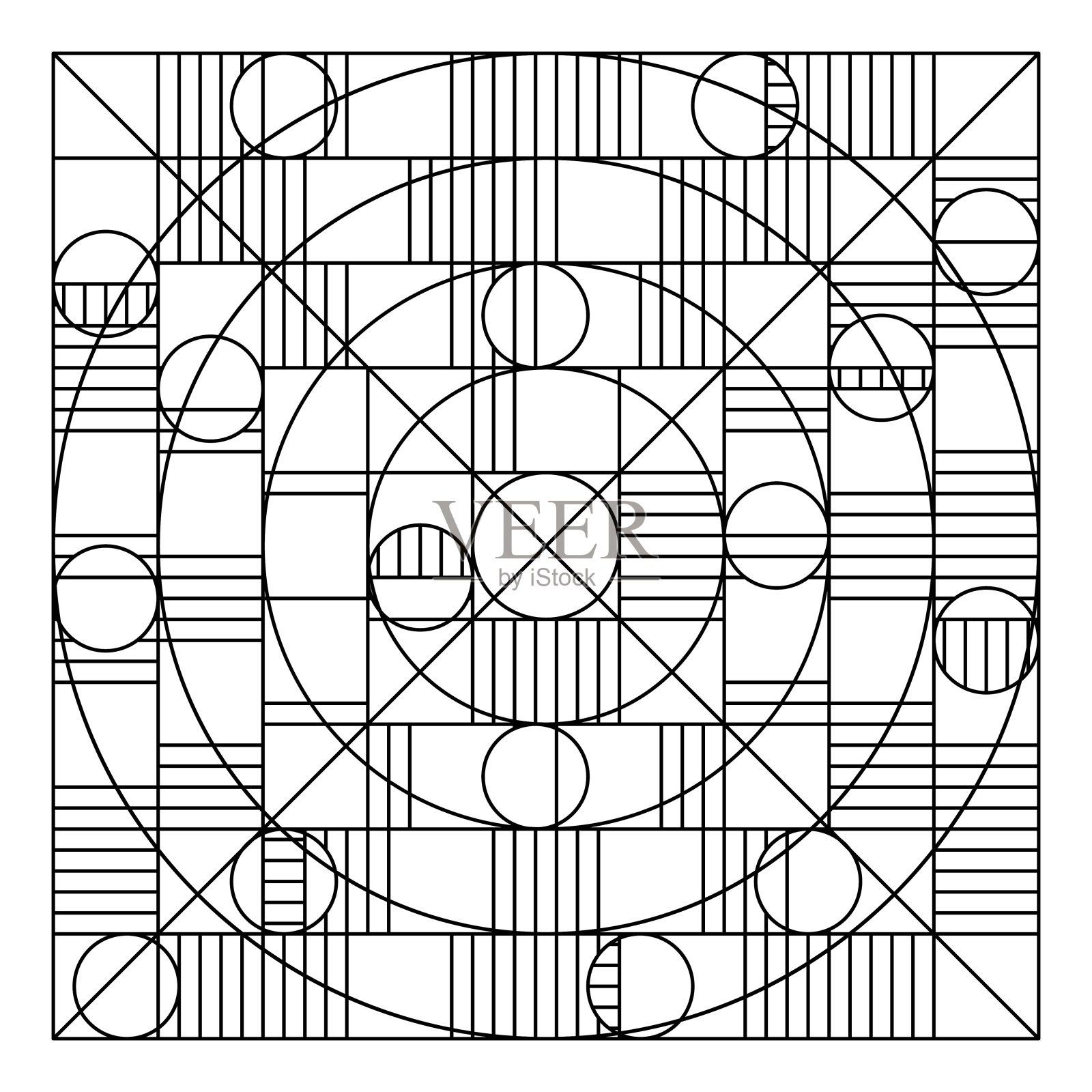 正方形矢量图插画图片素材