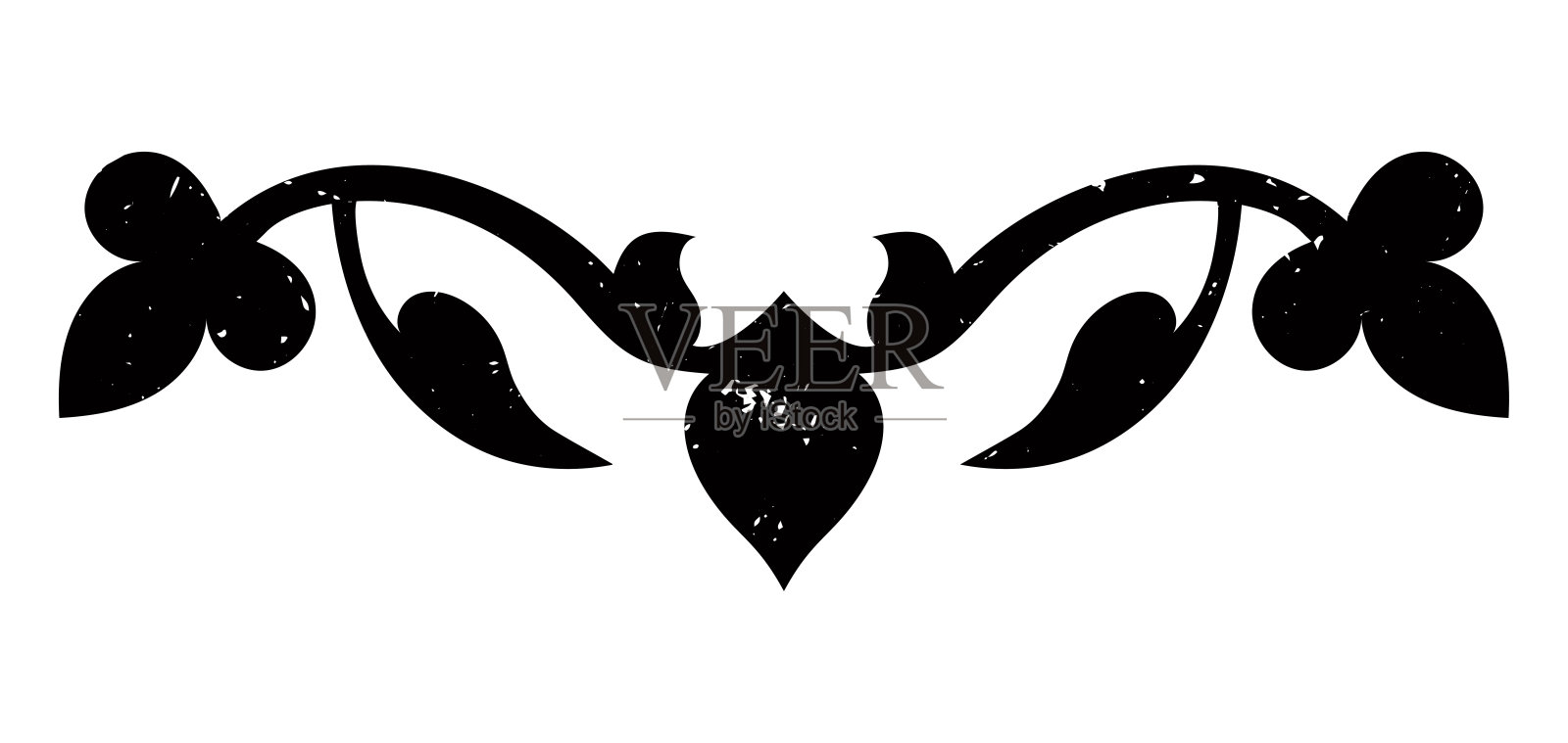 复古东方图案剪影插画图片素材