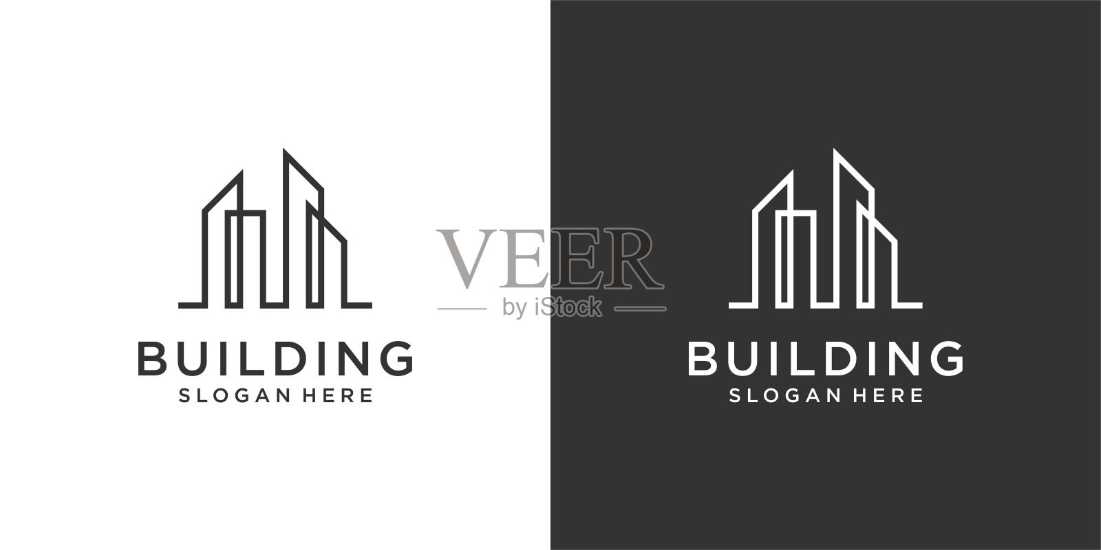 构建理念矢量标志设计模板设计元素图片