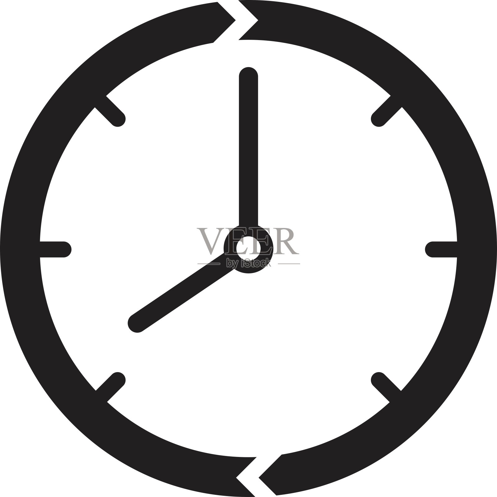 刷新时间图标插画图片素材