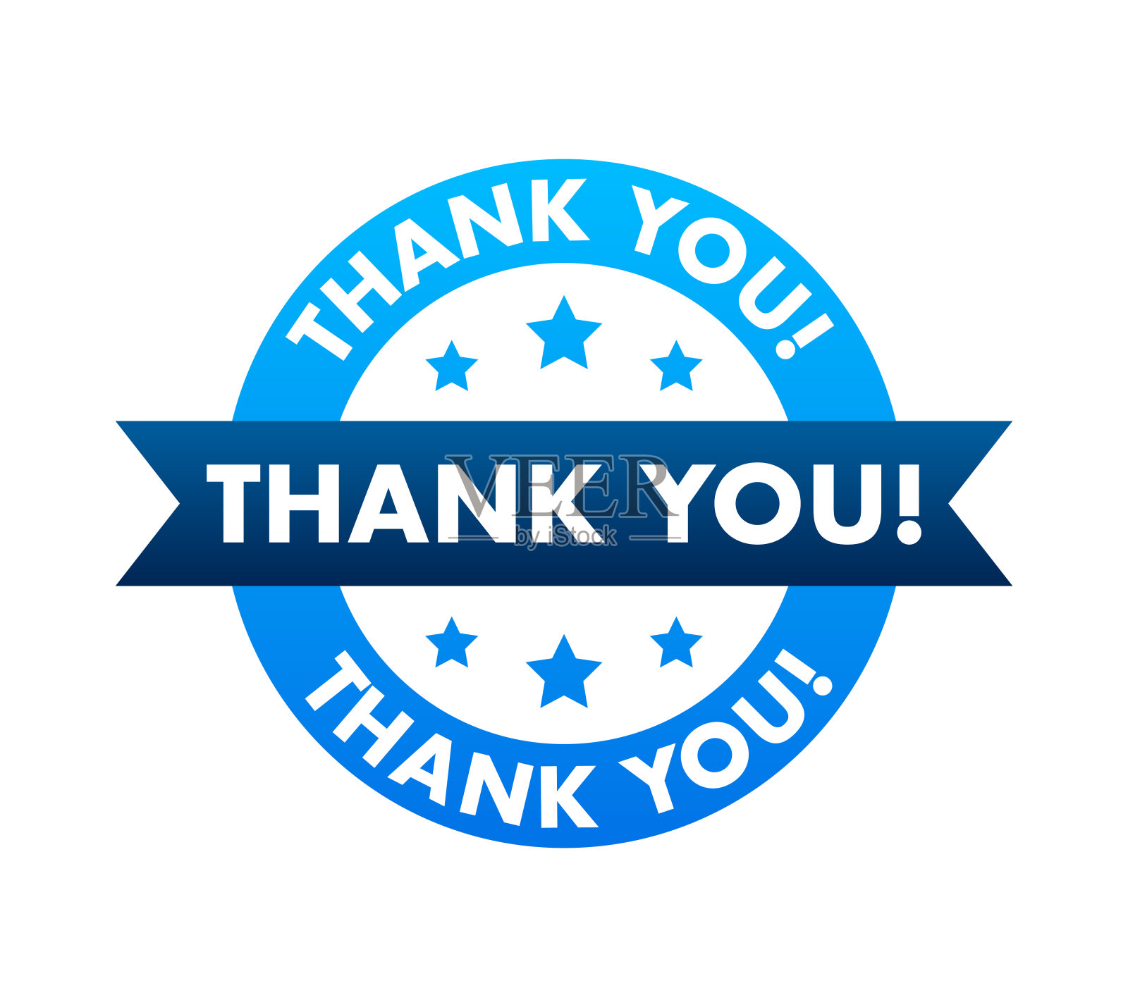 谢谢白色屏幕上的绿色标签。矢量股票插图。插画图片素材