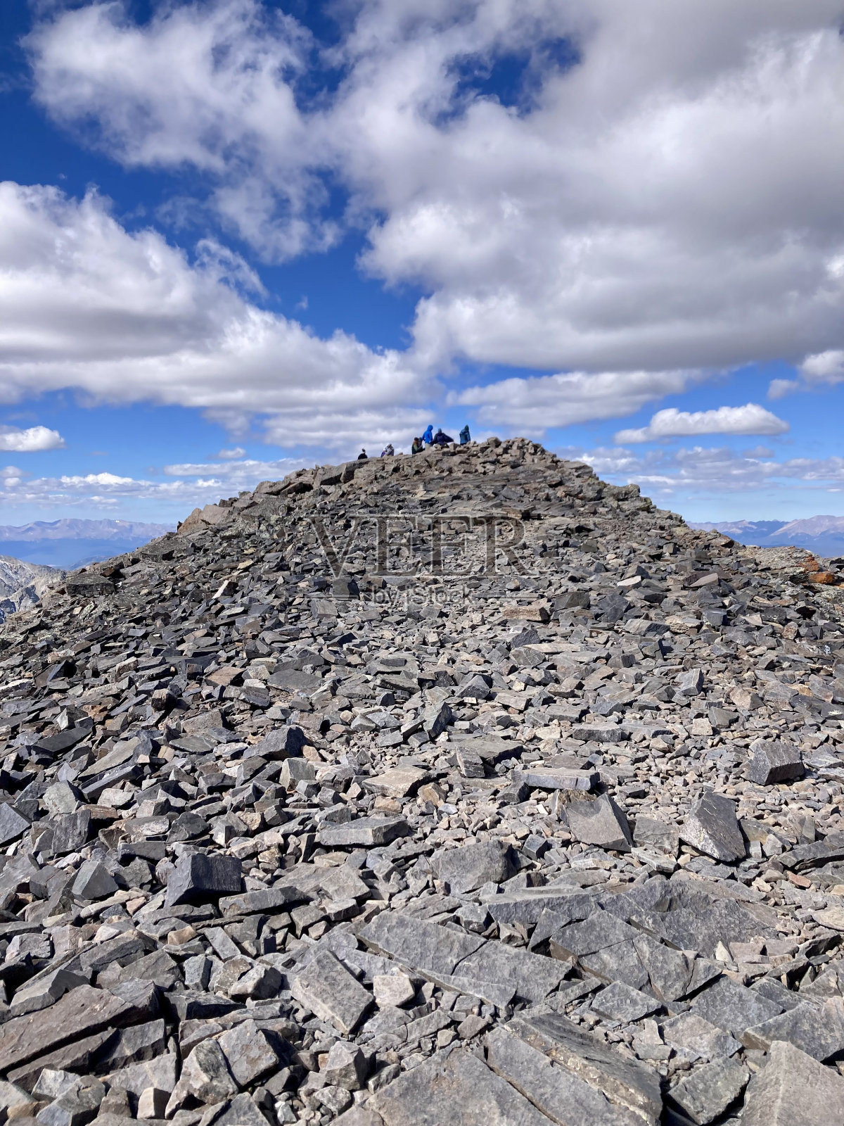 科罗拉多的窘境峰的顶峰照片摄影图片