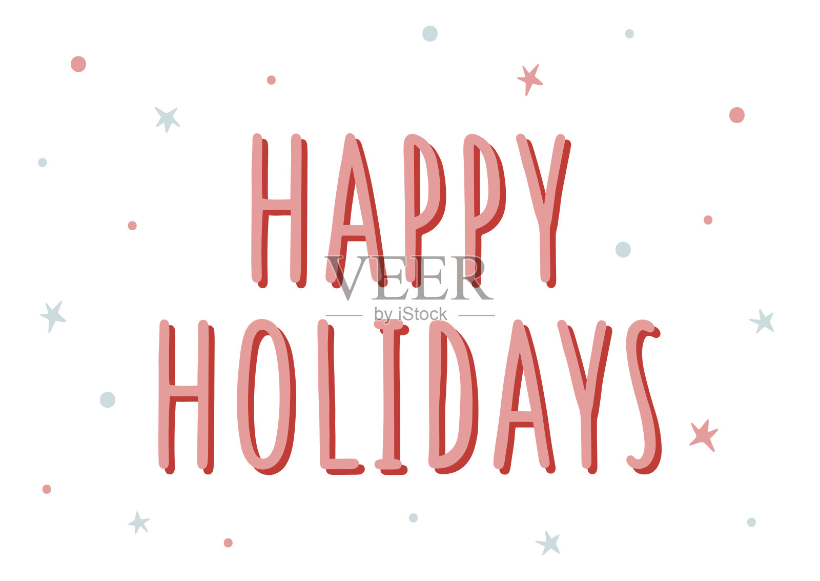 圣诞插画与节日用语插画图片素材