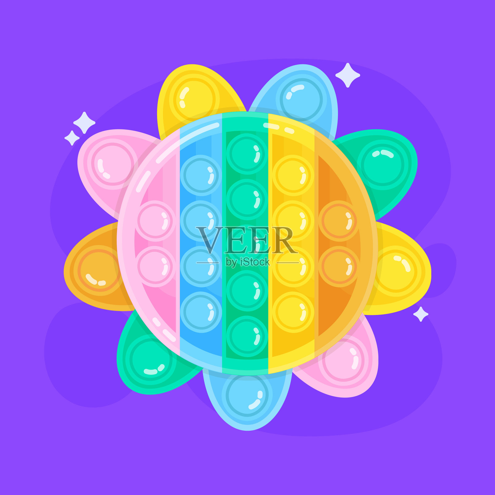 平面设计流行它玩具插画图片素材