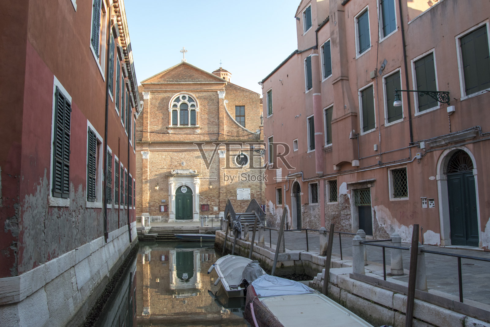 圣马蒂诺教堂，欧洲意大利威尼斯城的特色景观照片摄影图片