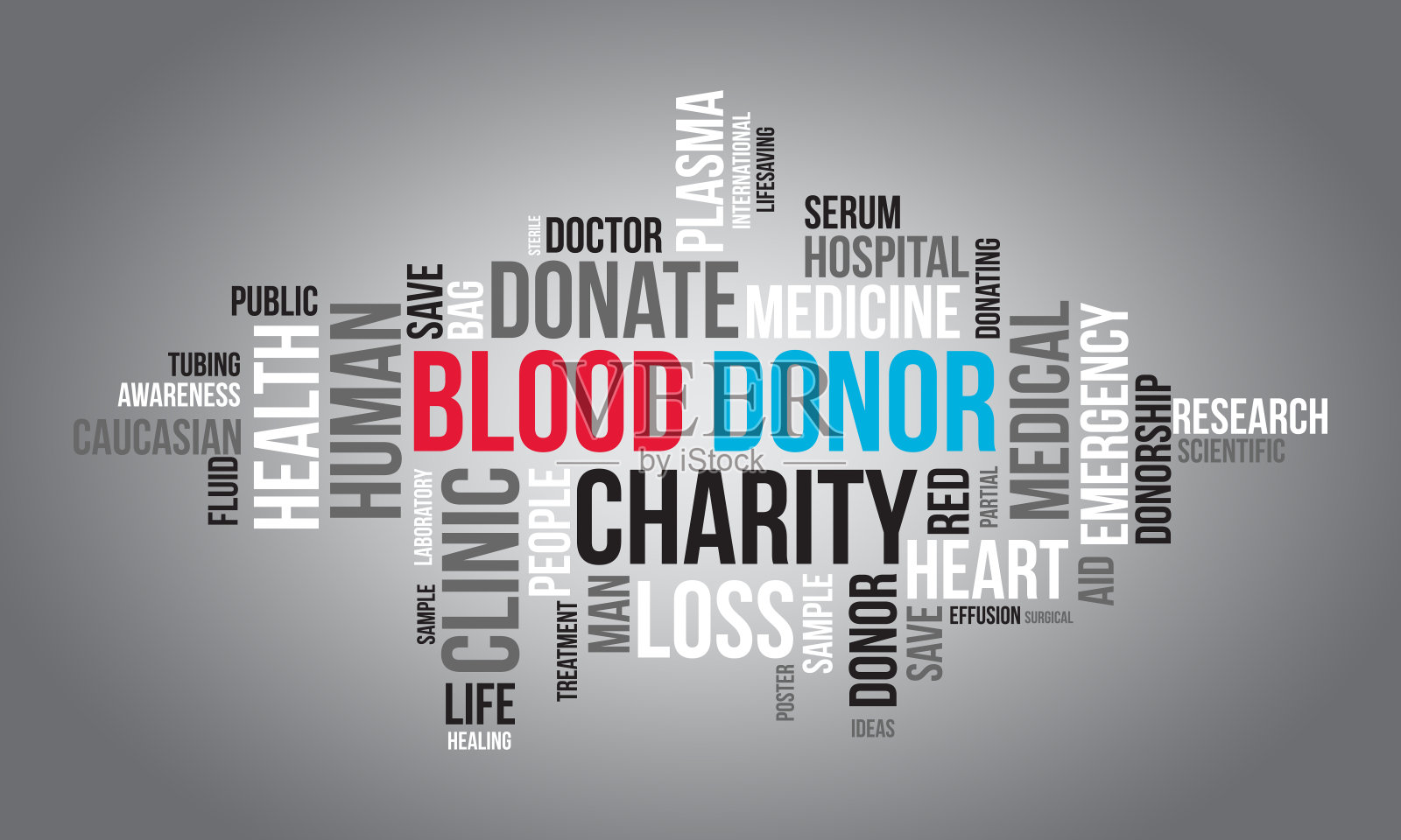 献血者世界云背景。健康意识矢量插画设计概念。插画图片素材