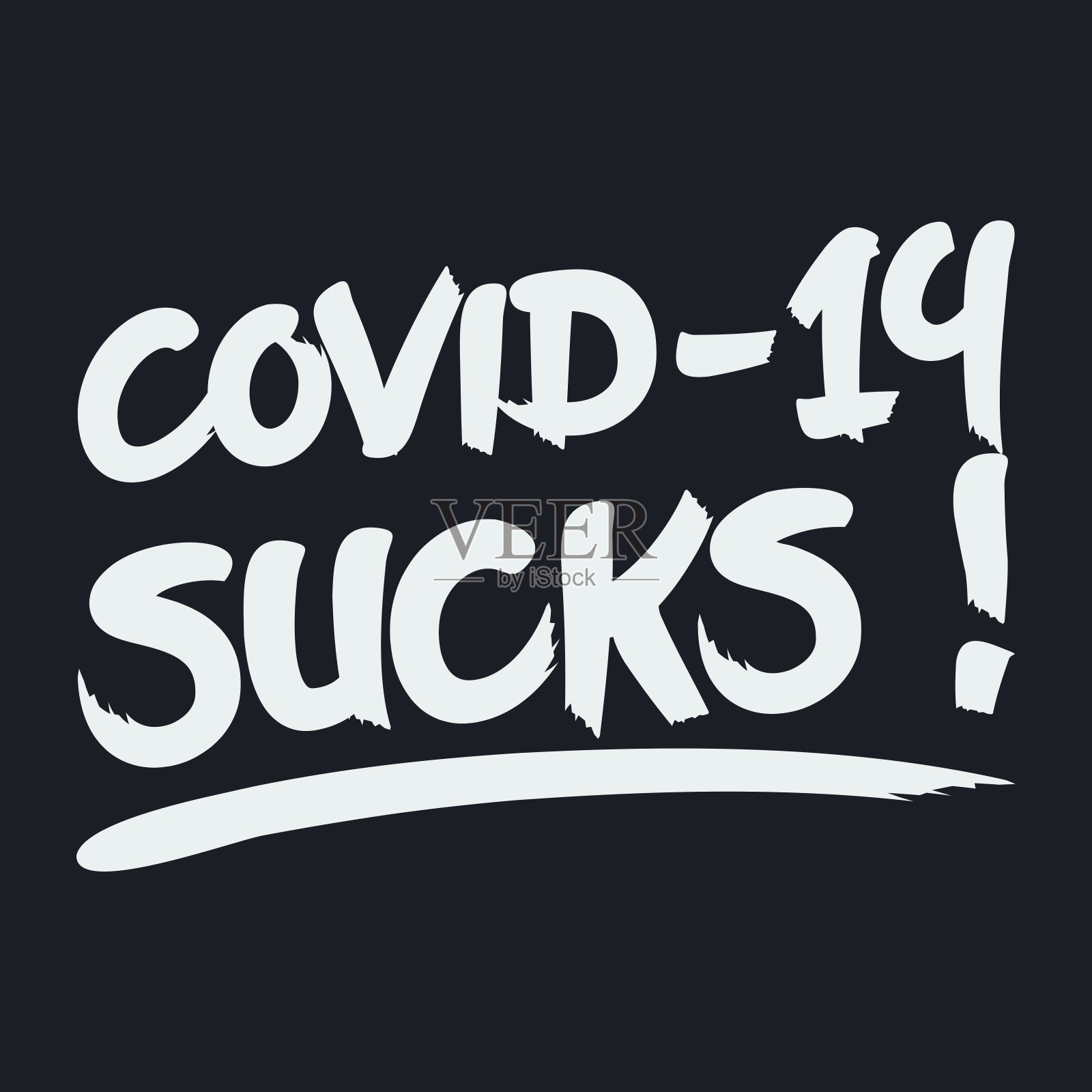 2019冠状病毒病字体引用设计。设计元素图片