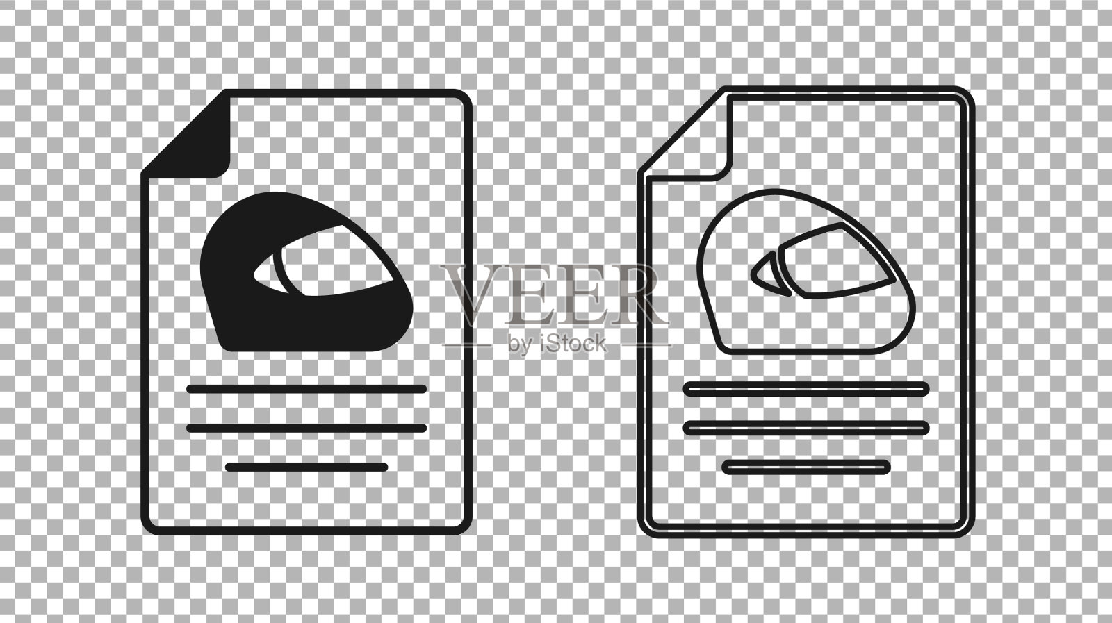 黑色赛车头盔图标隔离透明图标素材