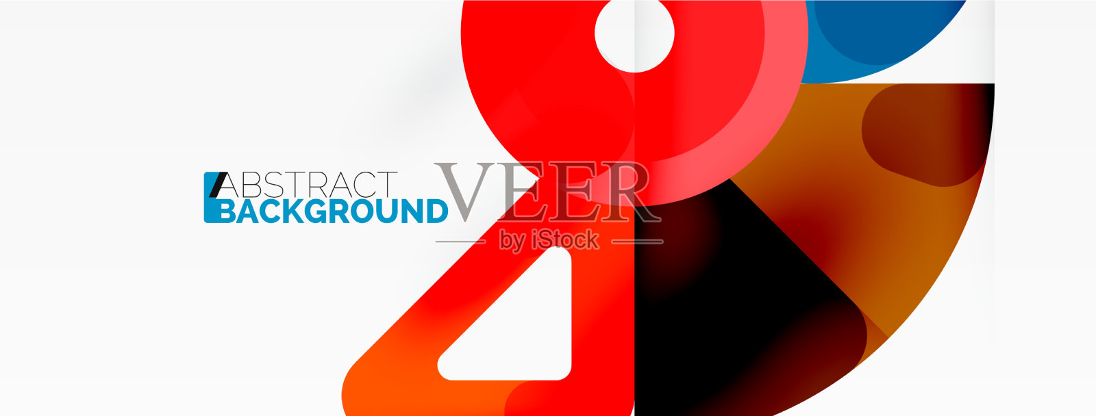 创意几何墙纸圈线插画图片素材