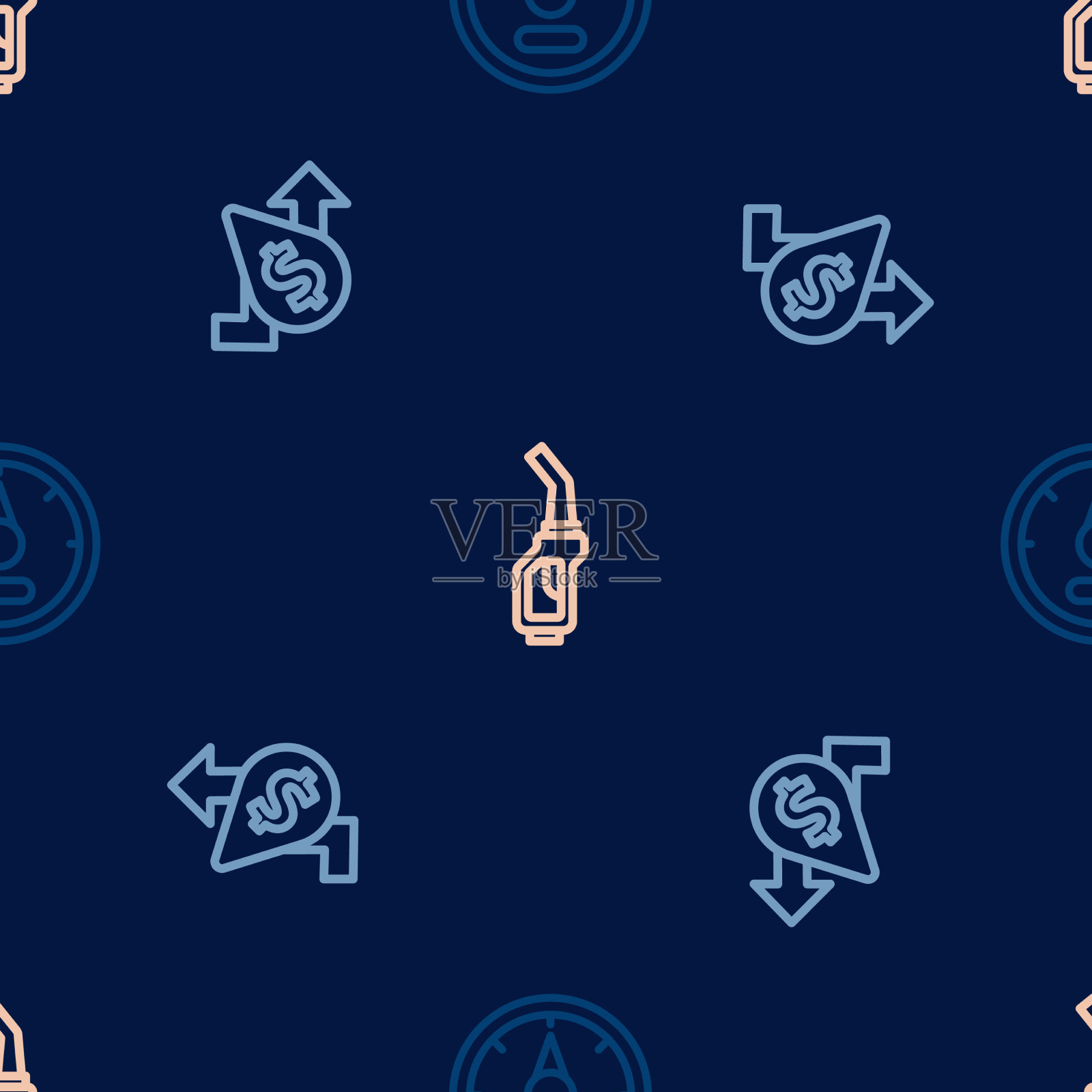 定线电机气表油价格上涨图标素材