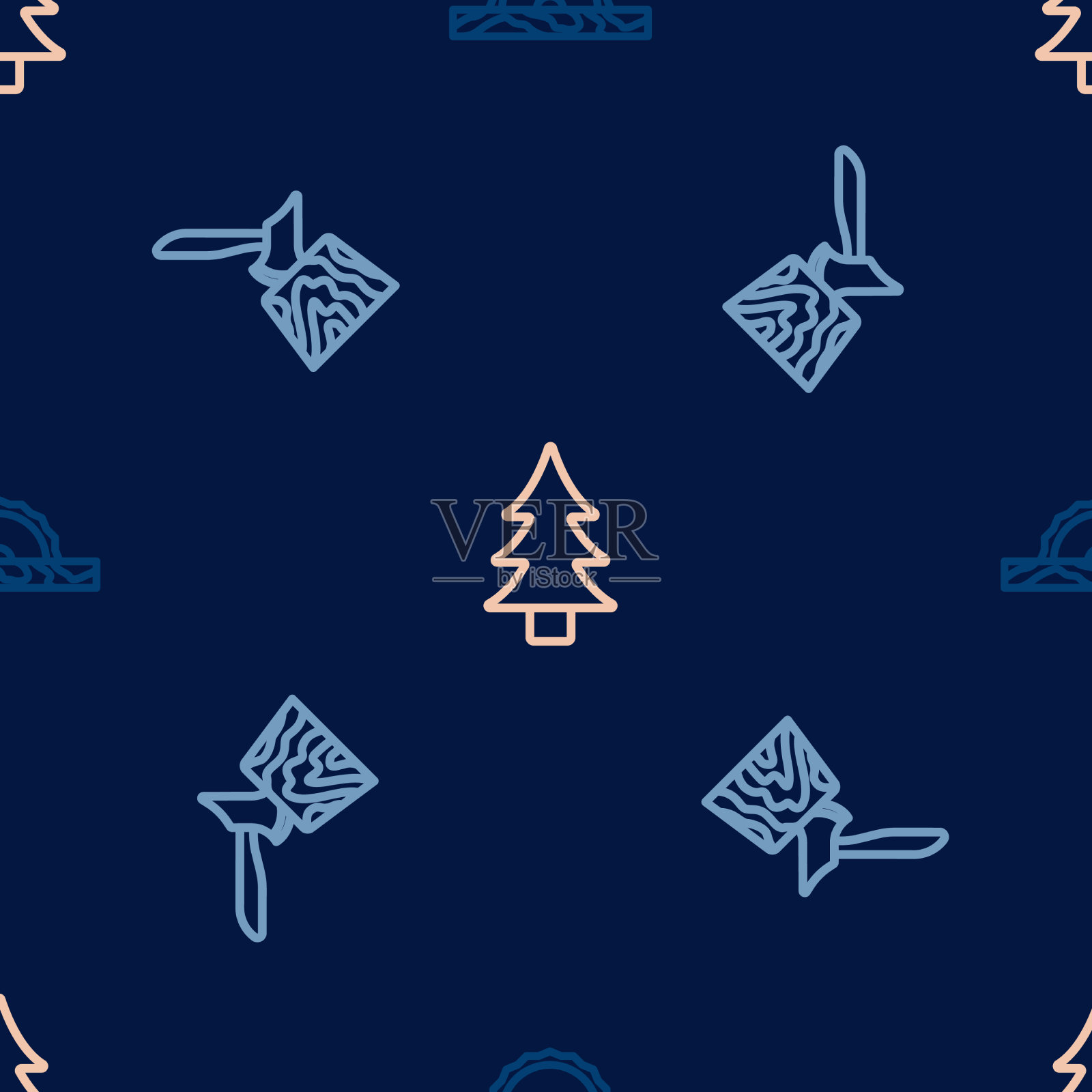 把电锯木斧放进去图标素材