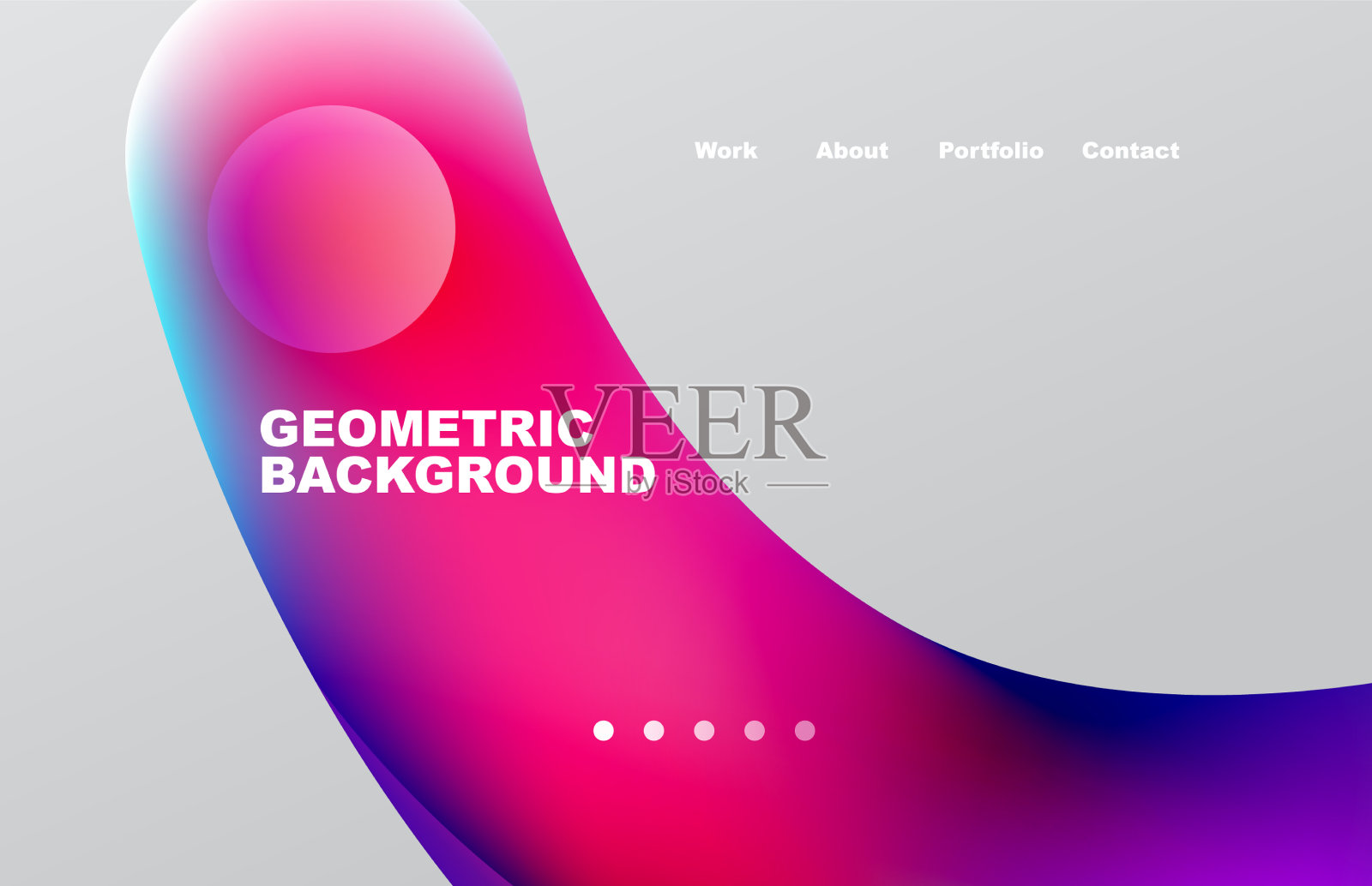 抽象的液体背景为您的登陆页面插画图片素材