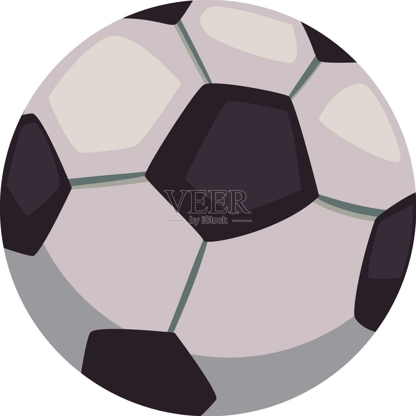 扁足球设计元素图片