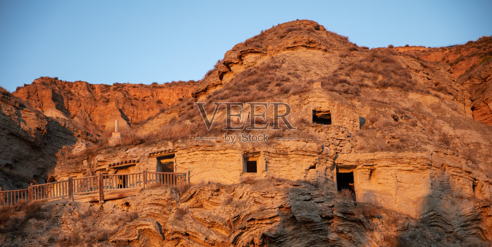 西班牙穴居人的房子照片摄影图片