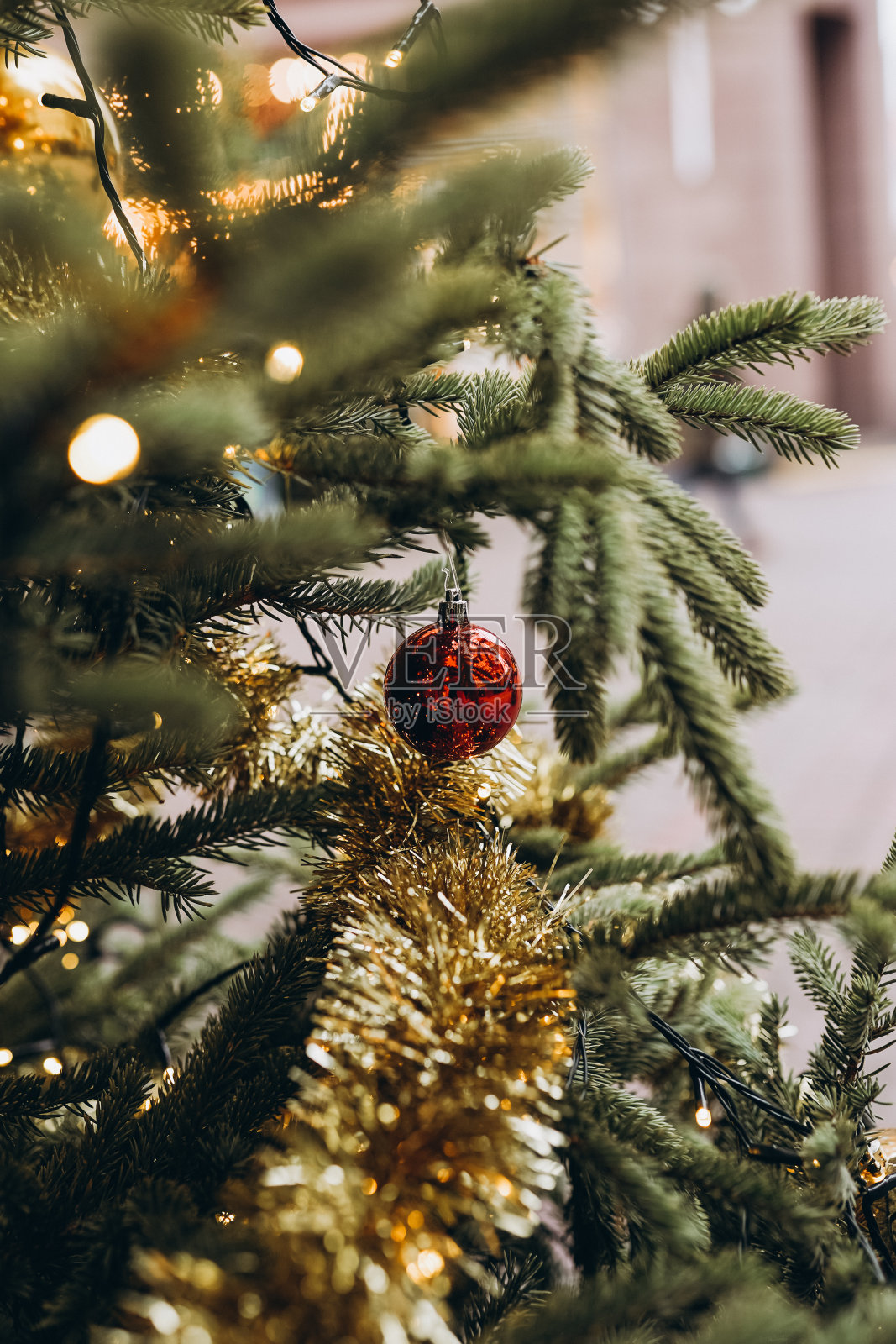 圣诞市场装饰照片摄影图片
