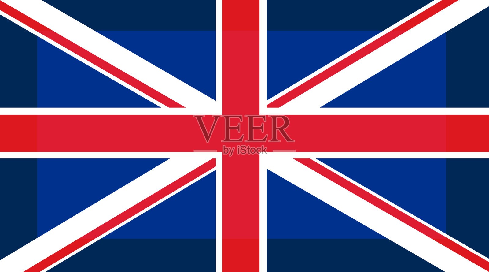 英国国旗插图。英国国旗的抽象图像。插画图片素材