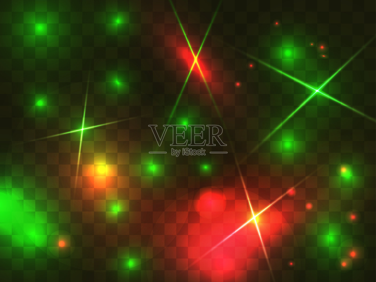 在透明的背景上发光。发光粒子，神奇的发光。闪闪发光的光。星尘。设计横幅，海报和贺卡的模板。矢量图插画图片素材