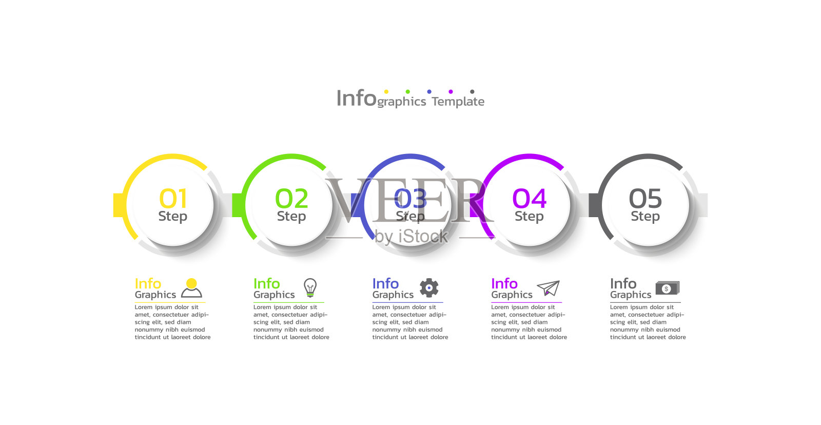 循环业务信息图模板设计设计模板素材