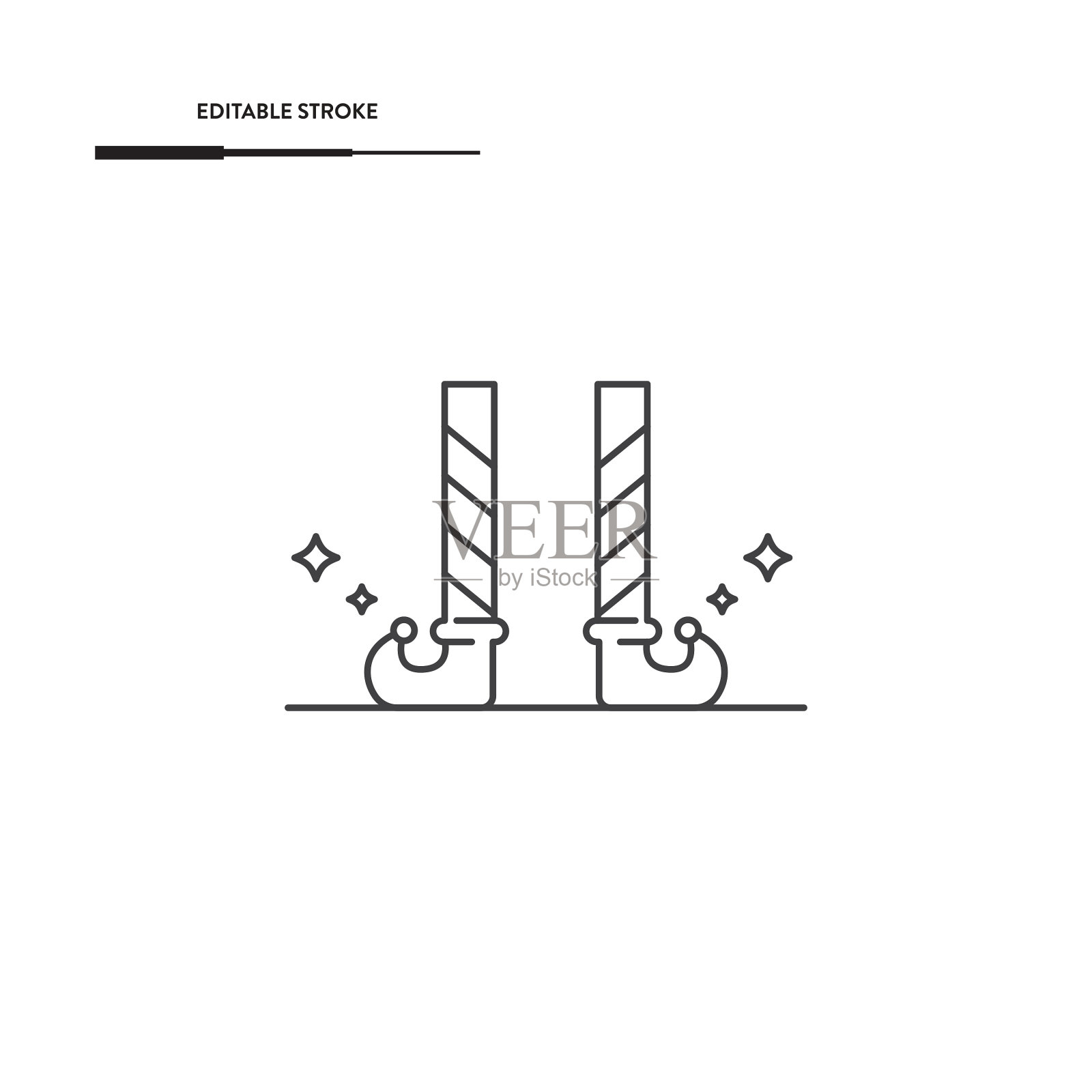精灵腿图标矢量设计。插画图片素材