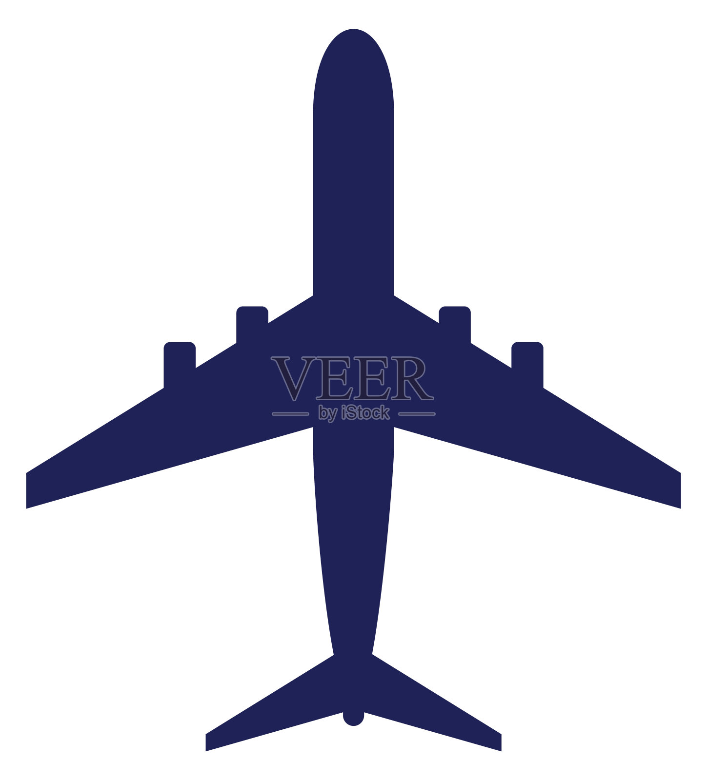 平面轮廓。机场图标。飞机旅行标志孤立在白色设计元素图片