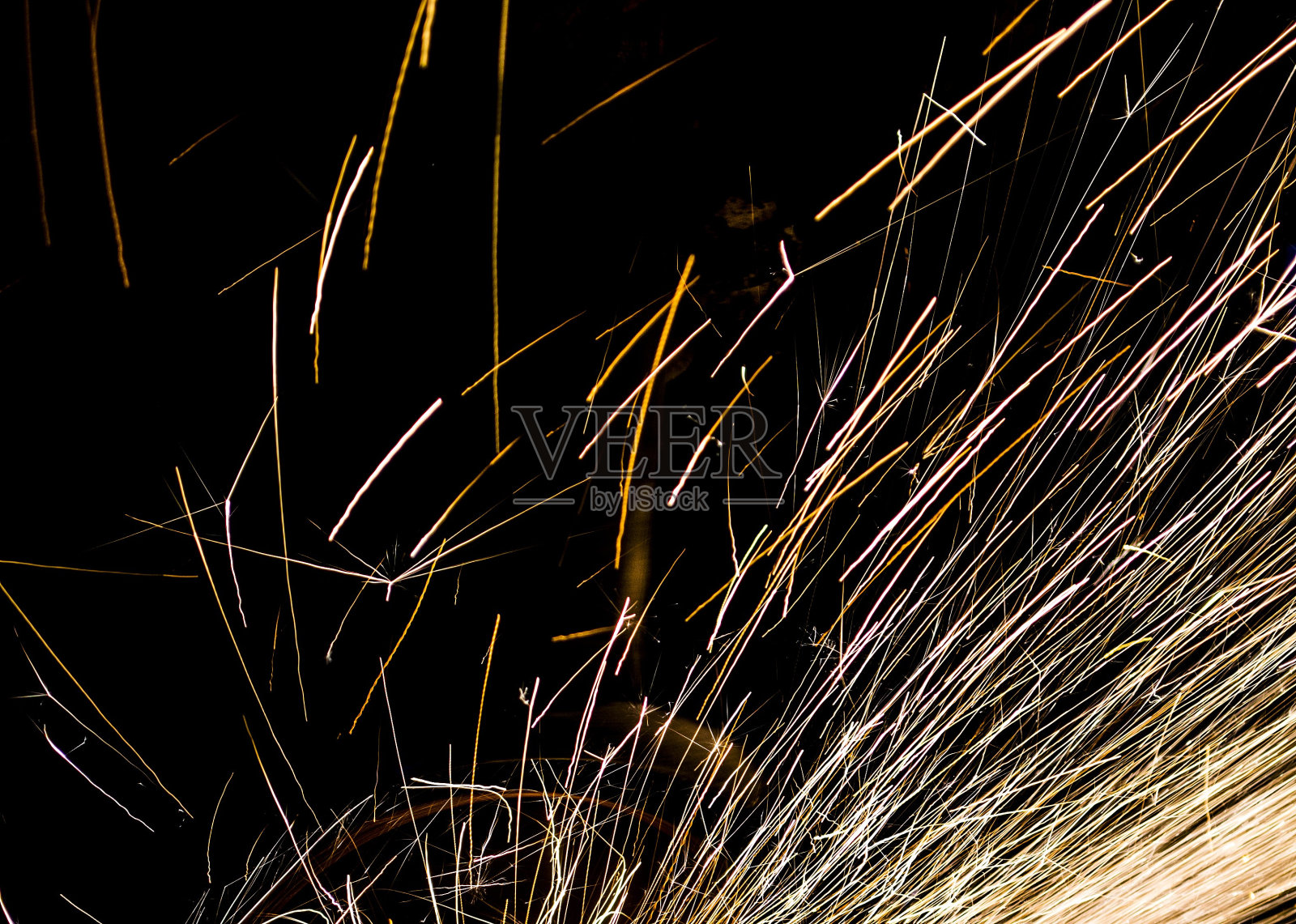 保加利亚火花在黑色背景照片摄影图片